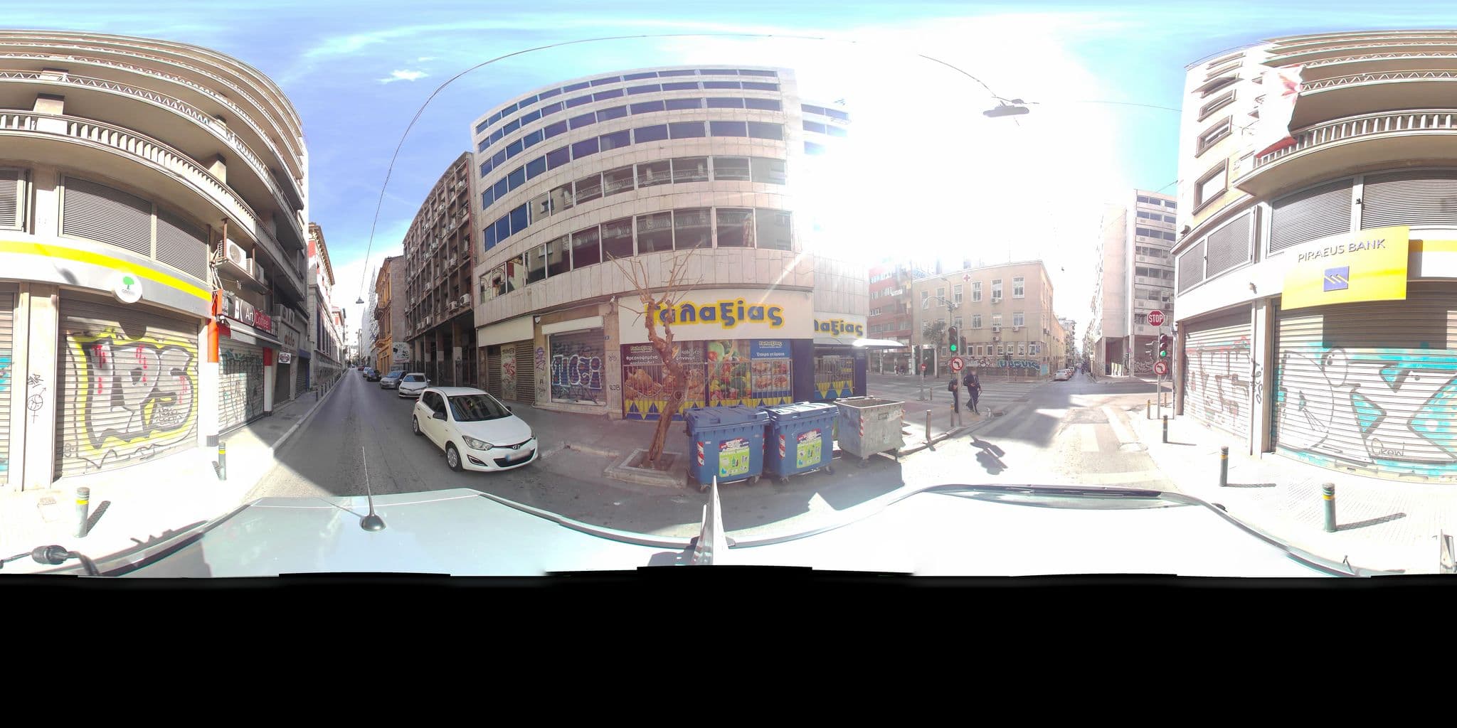 Street view near Parnon Hotel Pool, Athens — © zaf3kala (CC BY-SA · Mapillary)