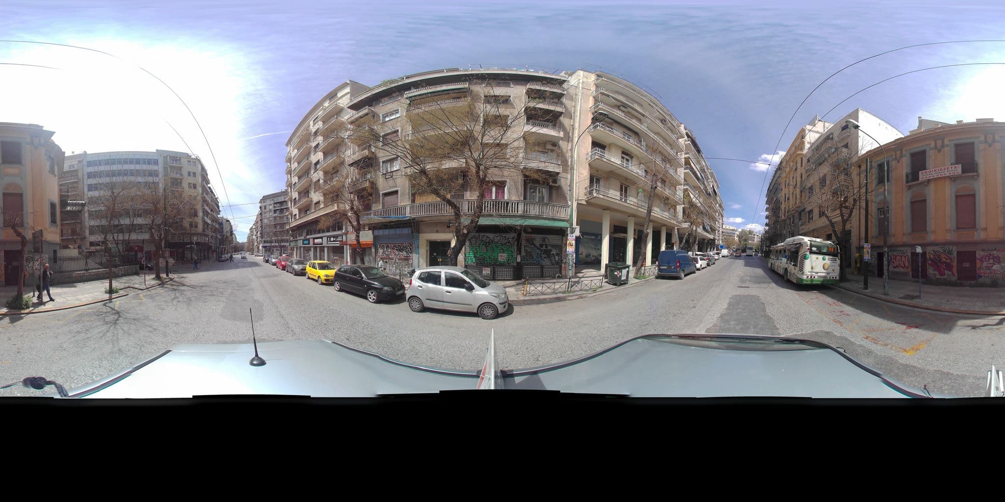 Street view near HESTIA LUXURY APARTMENTS - AVEROF 7, Athens — © zaf3kala (CC BY-SA · Mapillary)