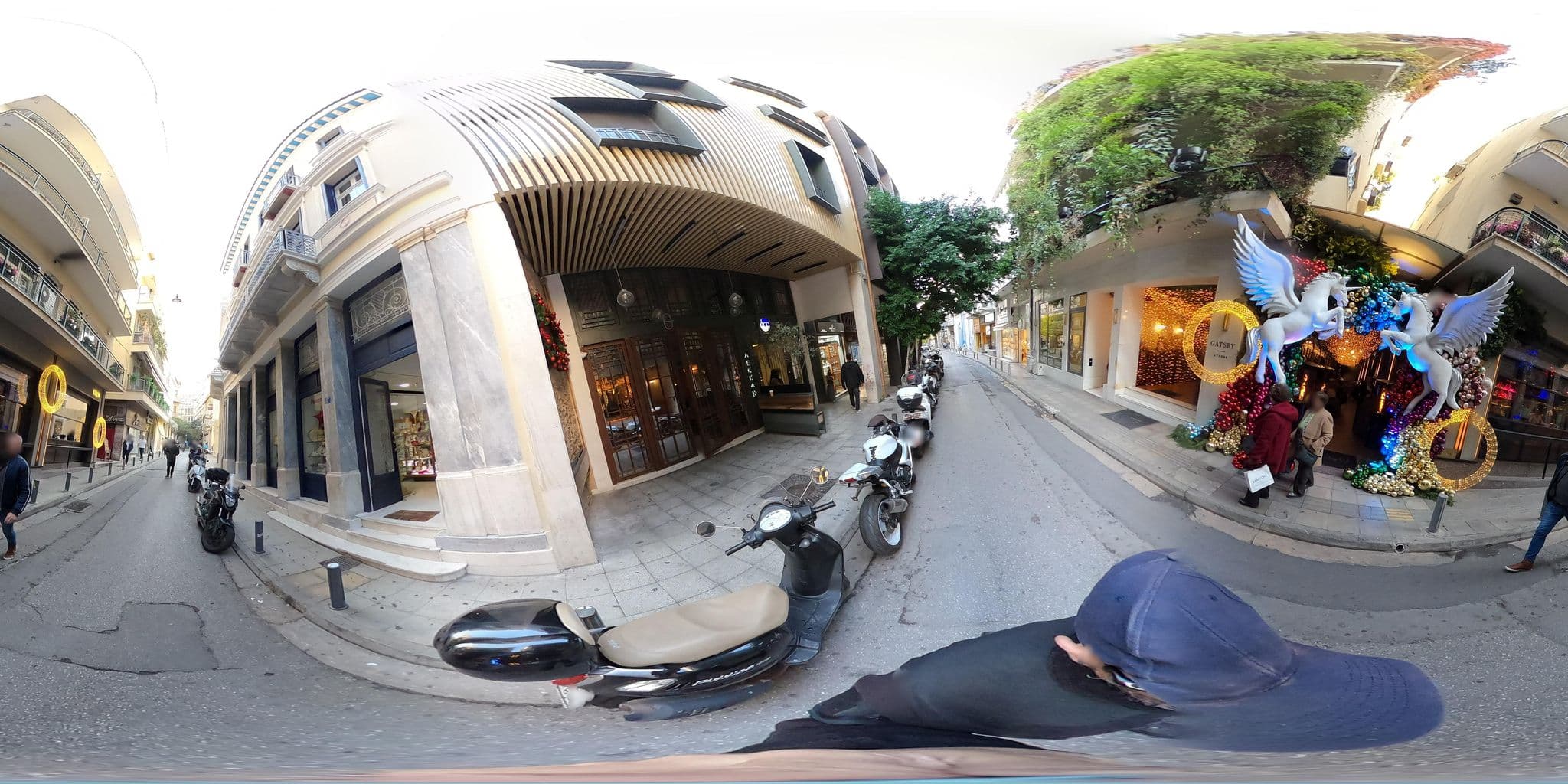 Street view near Fos Downtown Suites, Athens — © costasl (CC BY-SA · Mapillary)
