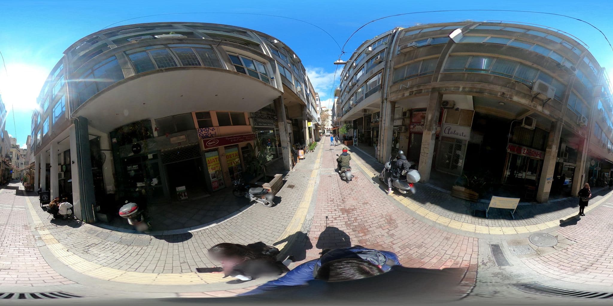 Street view near HESTIA LUXURY APARTMENTS - ROMVIS 9, Athens — © alexbartzokas (CC BY-SA · Mapillary)