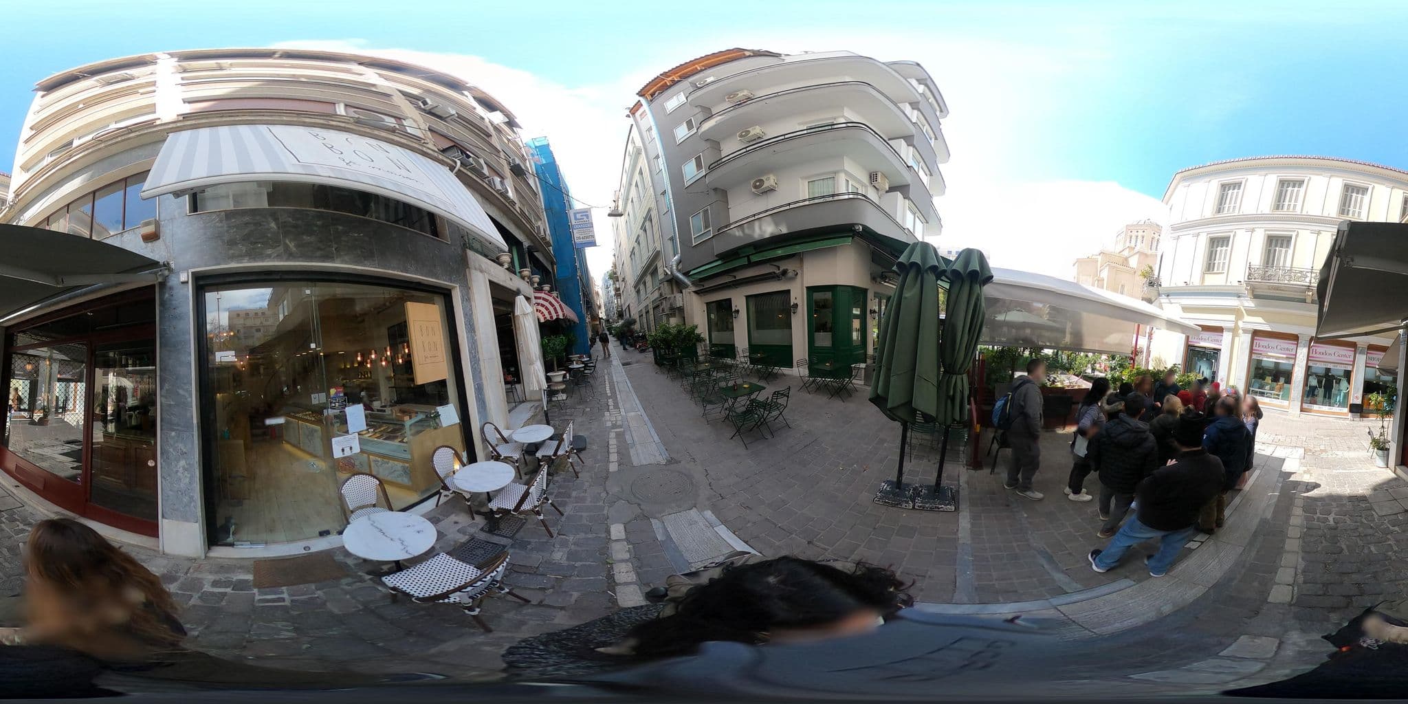 Street view near Athens Status Suites Hotel, Athens — © sokoukou (CC BY-SA · Mapillary)