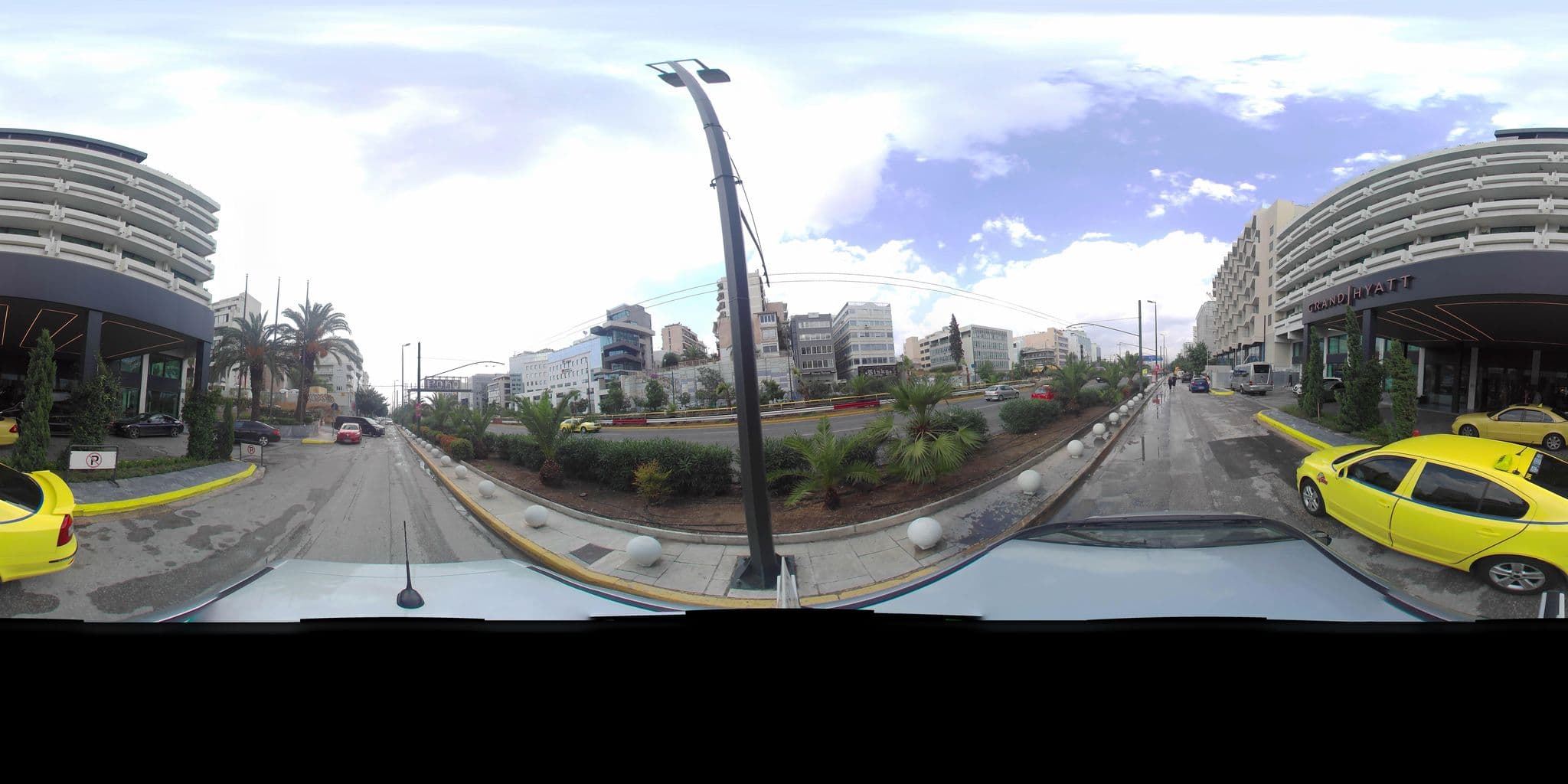 Street view near Panorama Rooftop Pool, Néa Smýrni — © zaf3kala (CC BY-SA · Mapillary)