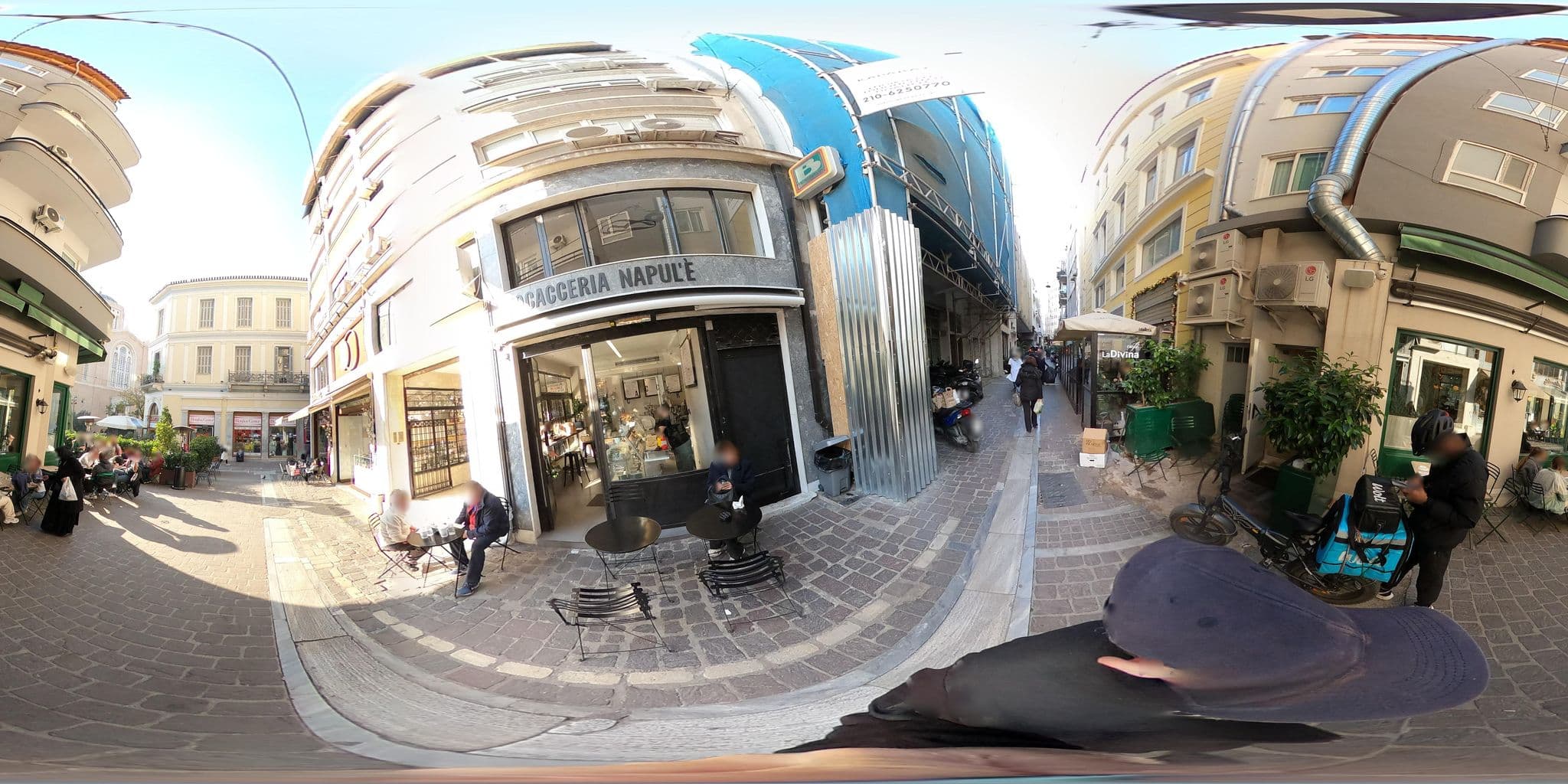 Street view near Abov Hotel, Athens — © costasl (CC BY-SA · Mapillary)