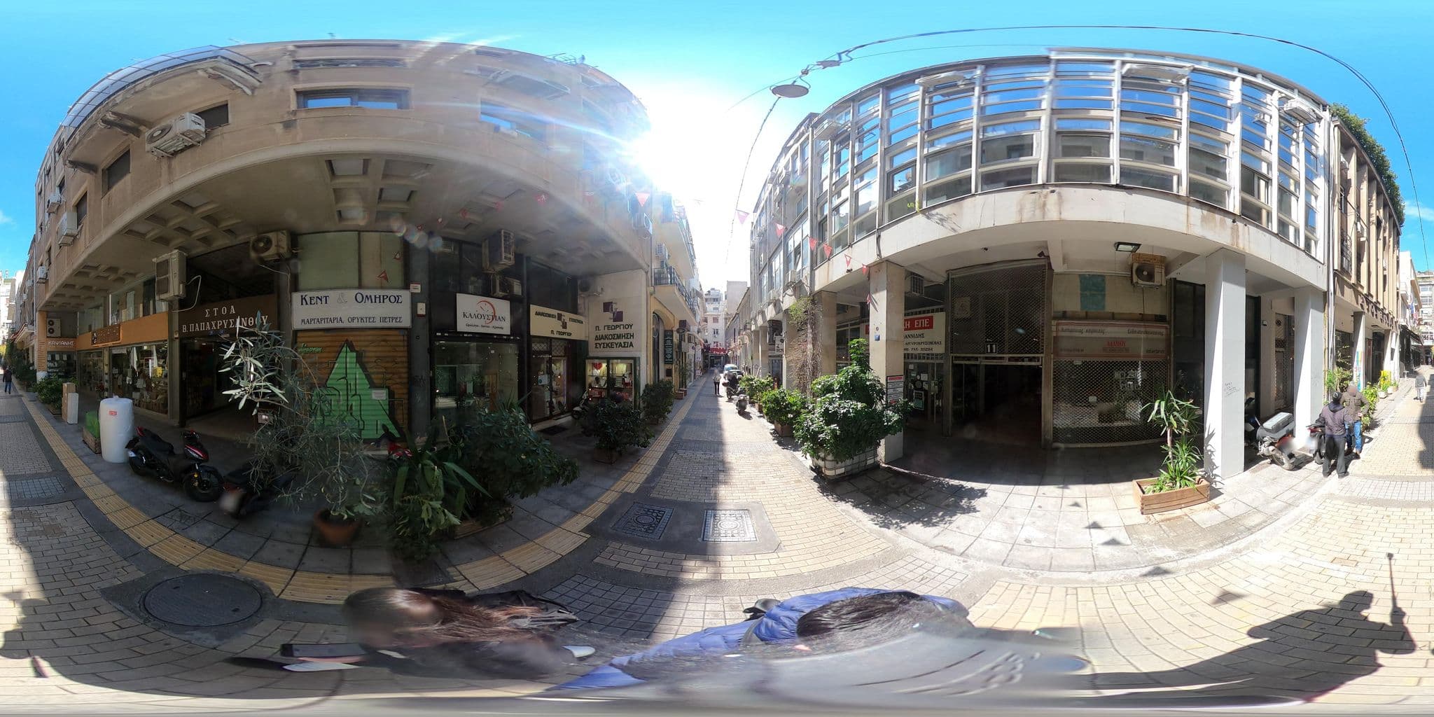 Street view near Agora Athens Suits, Athens — © alexbartzokas (CC BY-SA · Mapillary)