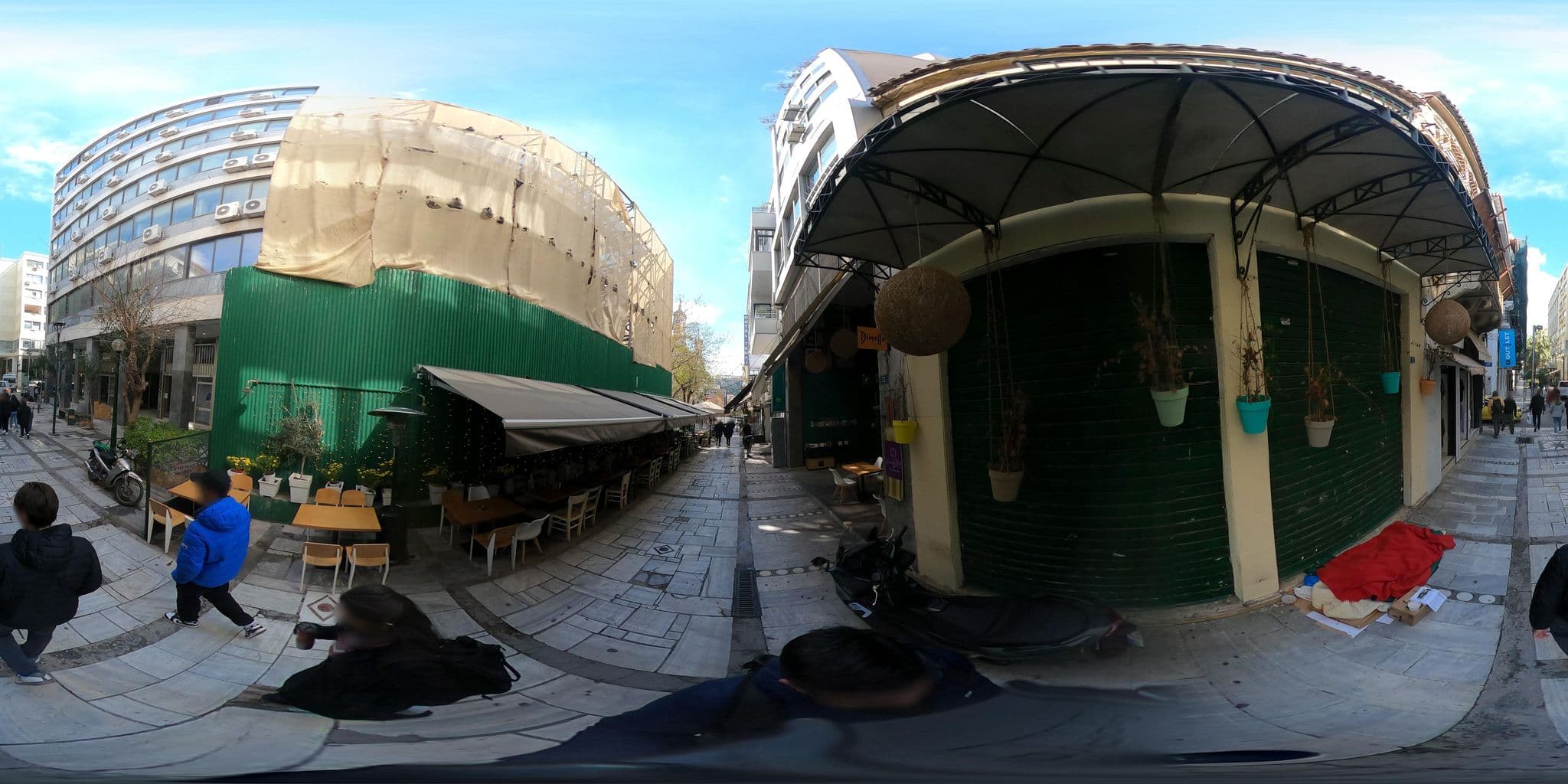 Street view near Emporikon Athens Hotel - The New Athens Story Private Company, Athens — © alexbartzokas (CC BY-SA · Mapillary)