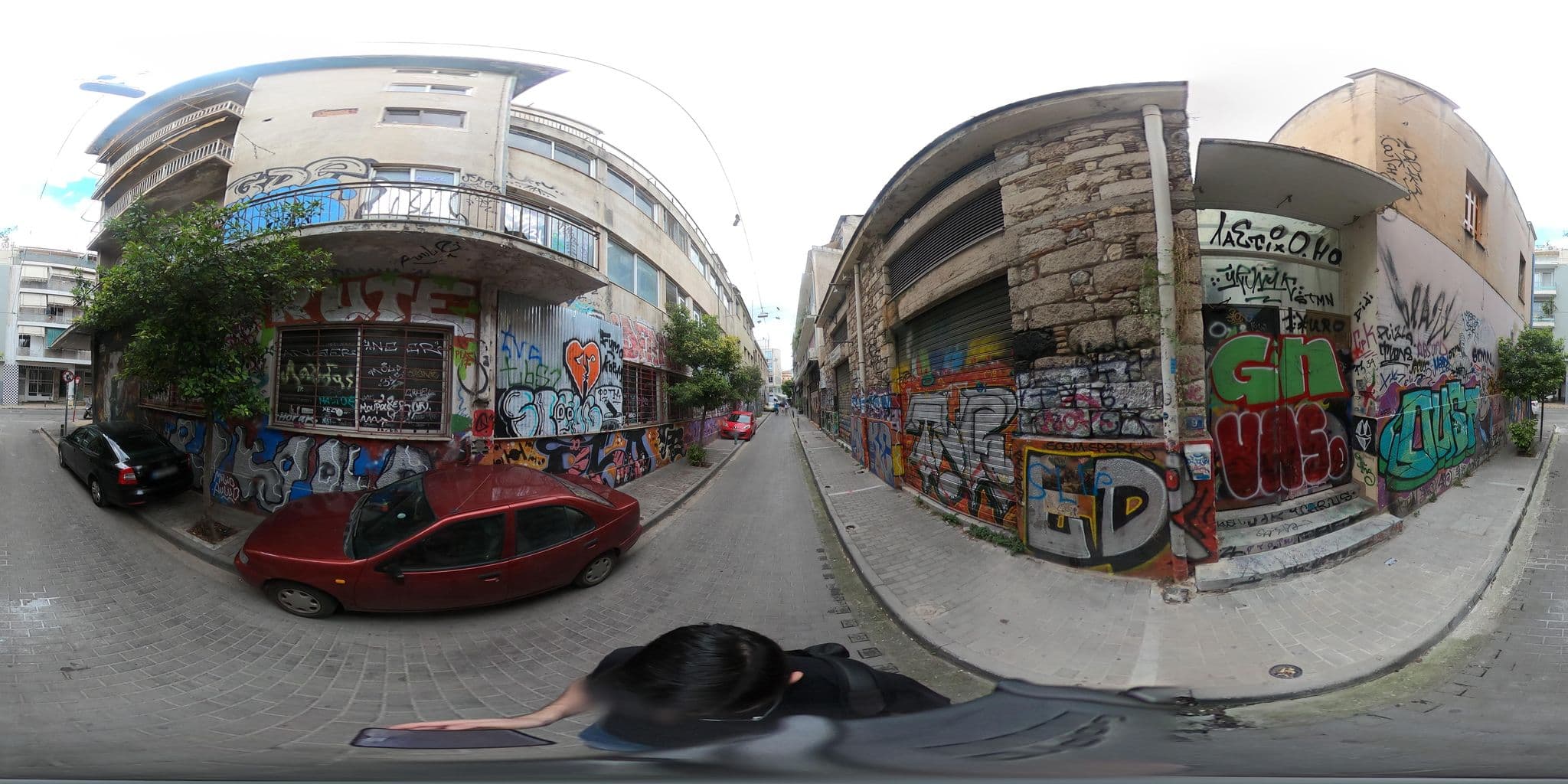 Street view near Liv Inn Athens, Athens — © alexbartzokas (CC BY-SA · Mapillary)
