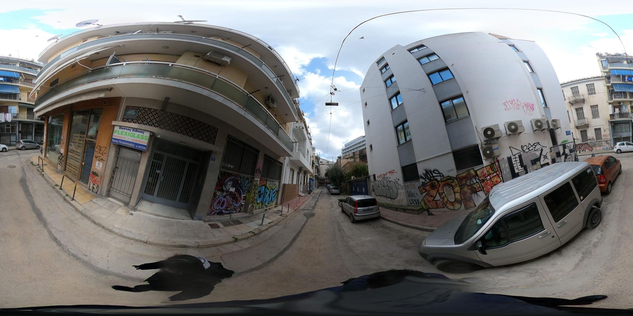 Street view near Prive Hotel, Athens — © Elefthkonst (CC BY-SA · Mapillary)