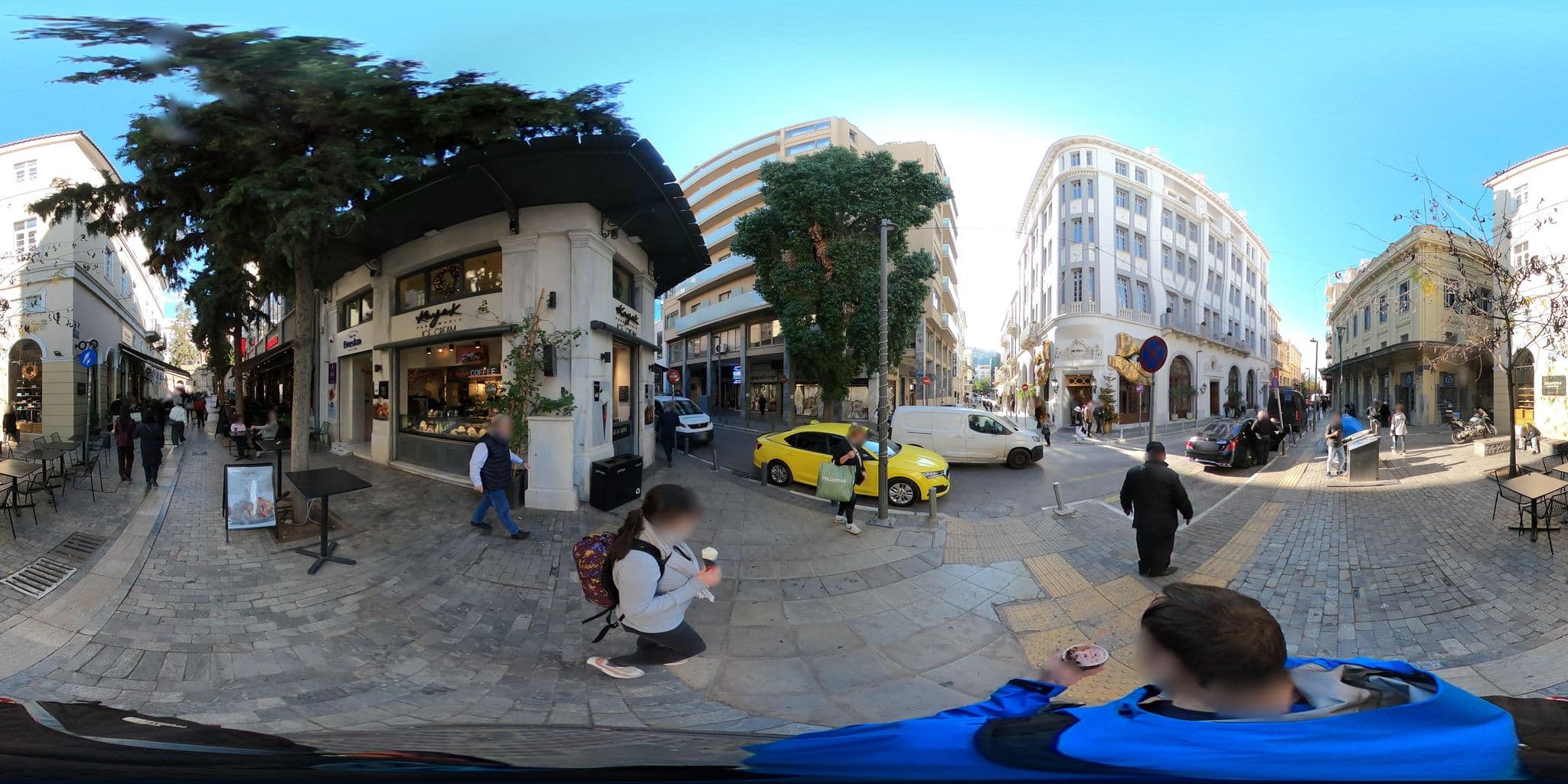 Street view near Ξενοδοχείο Πλάκα, Athens — © thompsondt (CC BY-SA · Mapillary)