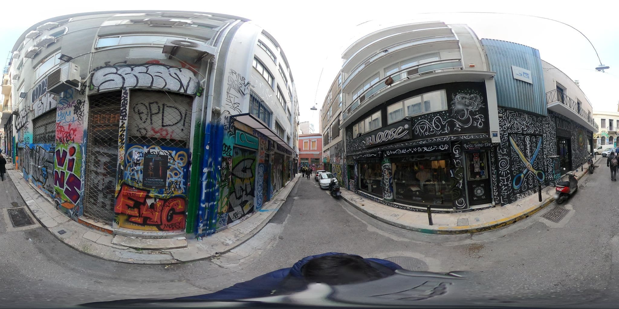 Street view near pallada hotel, Athens — © Elefthkonst (CC BY-SA · Mapillary)