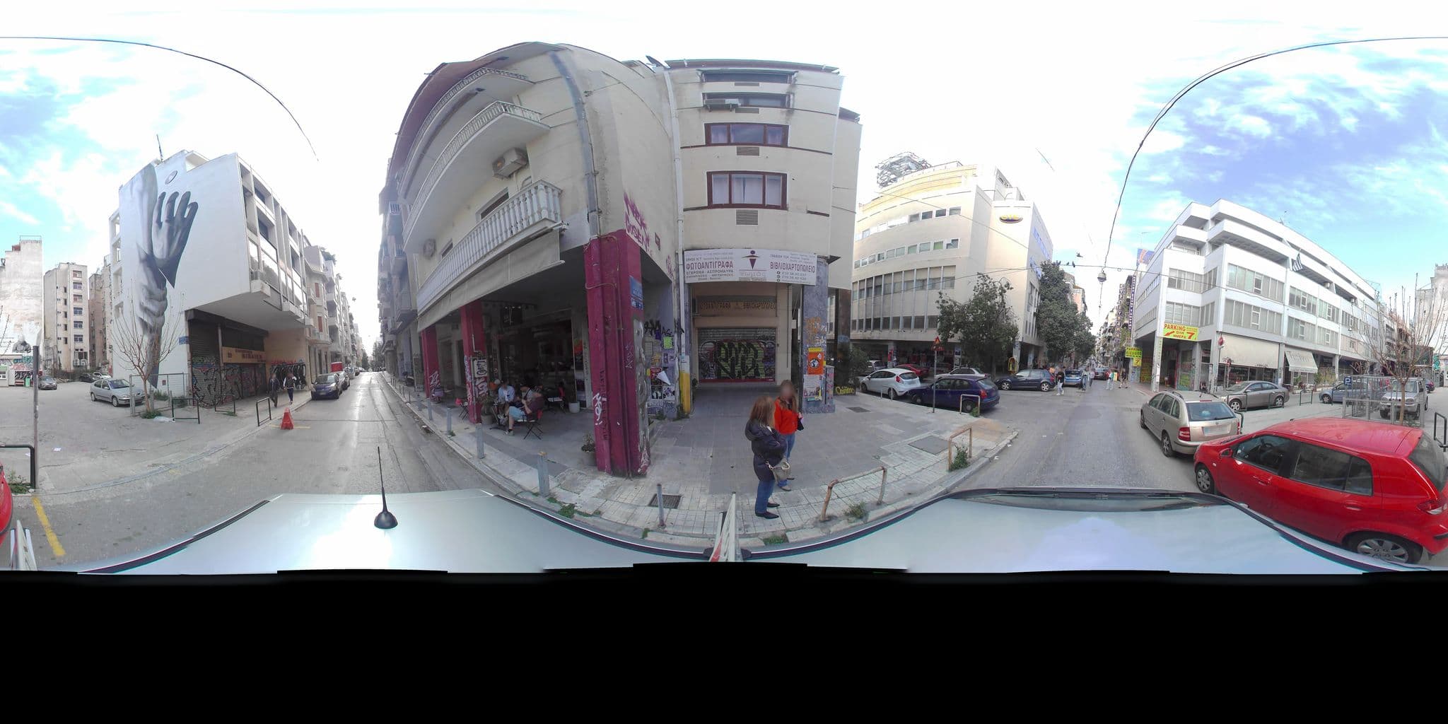 Street view near Benaki Apartments, Athens — © zaf3kala (CC BY-SA · Mapillary)