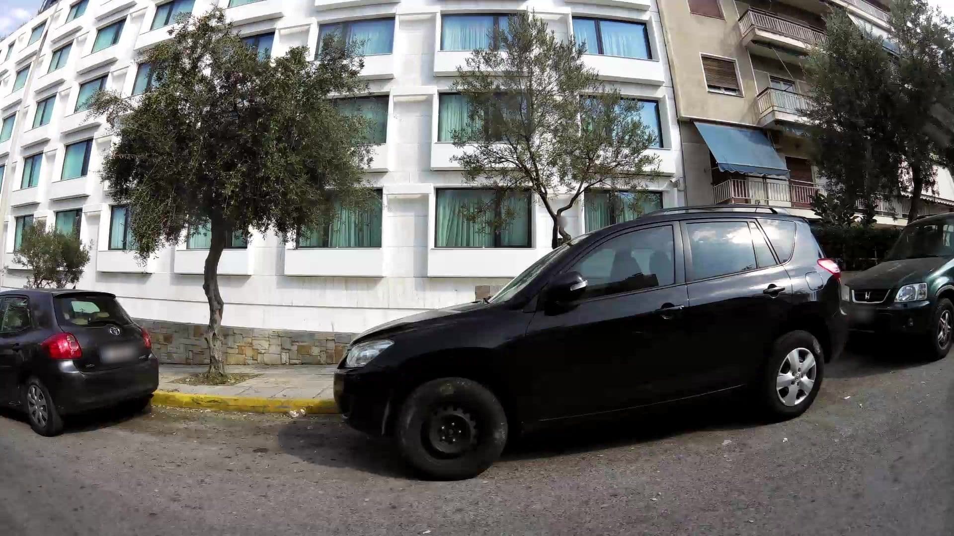 Street view near Meeting Room Cyclades, Néa Smýrni — © kaartcam (CC BY-SA · Mapillary)