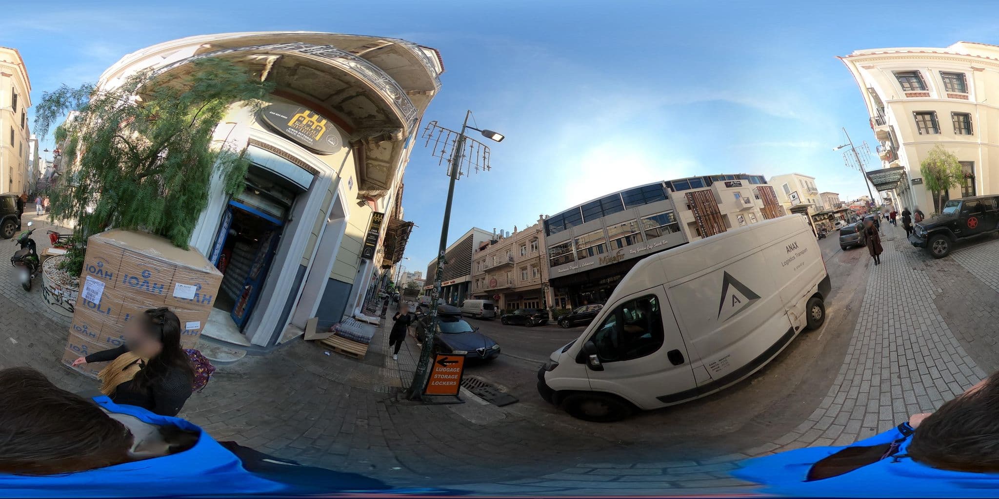 Street view near Lotus Center Apartments, Athens — © thompsondt (CC BY-SA · Mapillary)