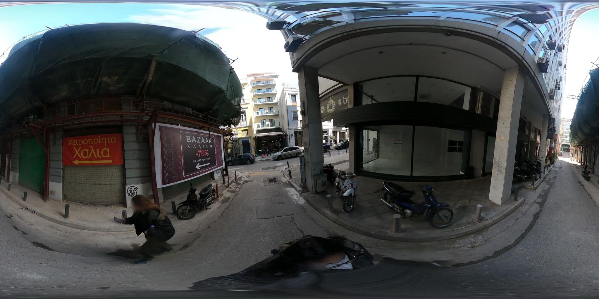 Street view near Athens Ikon Hotel, Athens — © sokoukou (CC BY-SA · Mapillary)