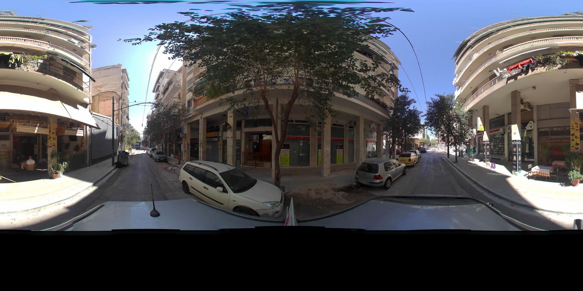 Street view near Minoa Athens Hotel, Athens — © zaf3kala (CC BY-SA · Mapillary)