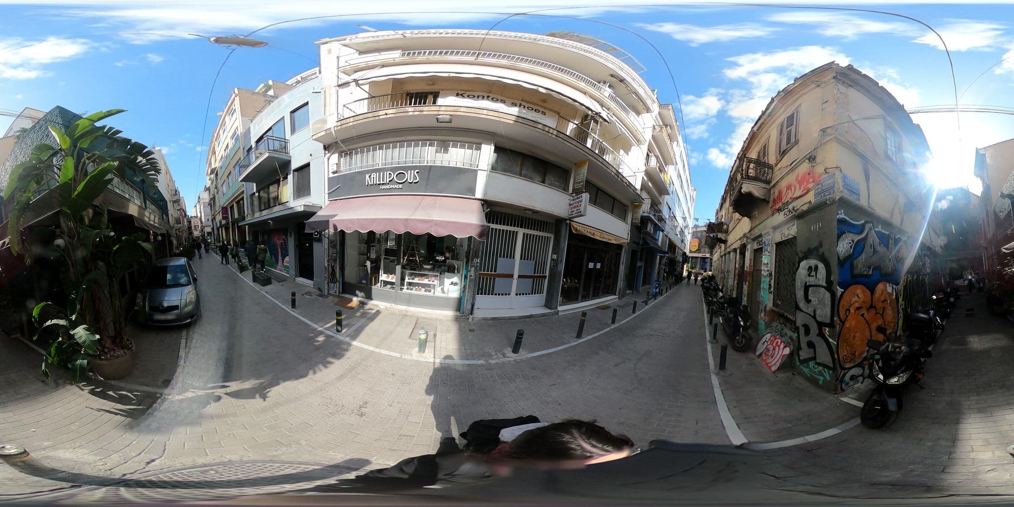 Street view near AthenStyle, Athens — © Elefthkonst (CC BY-SA · Mapillary)