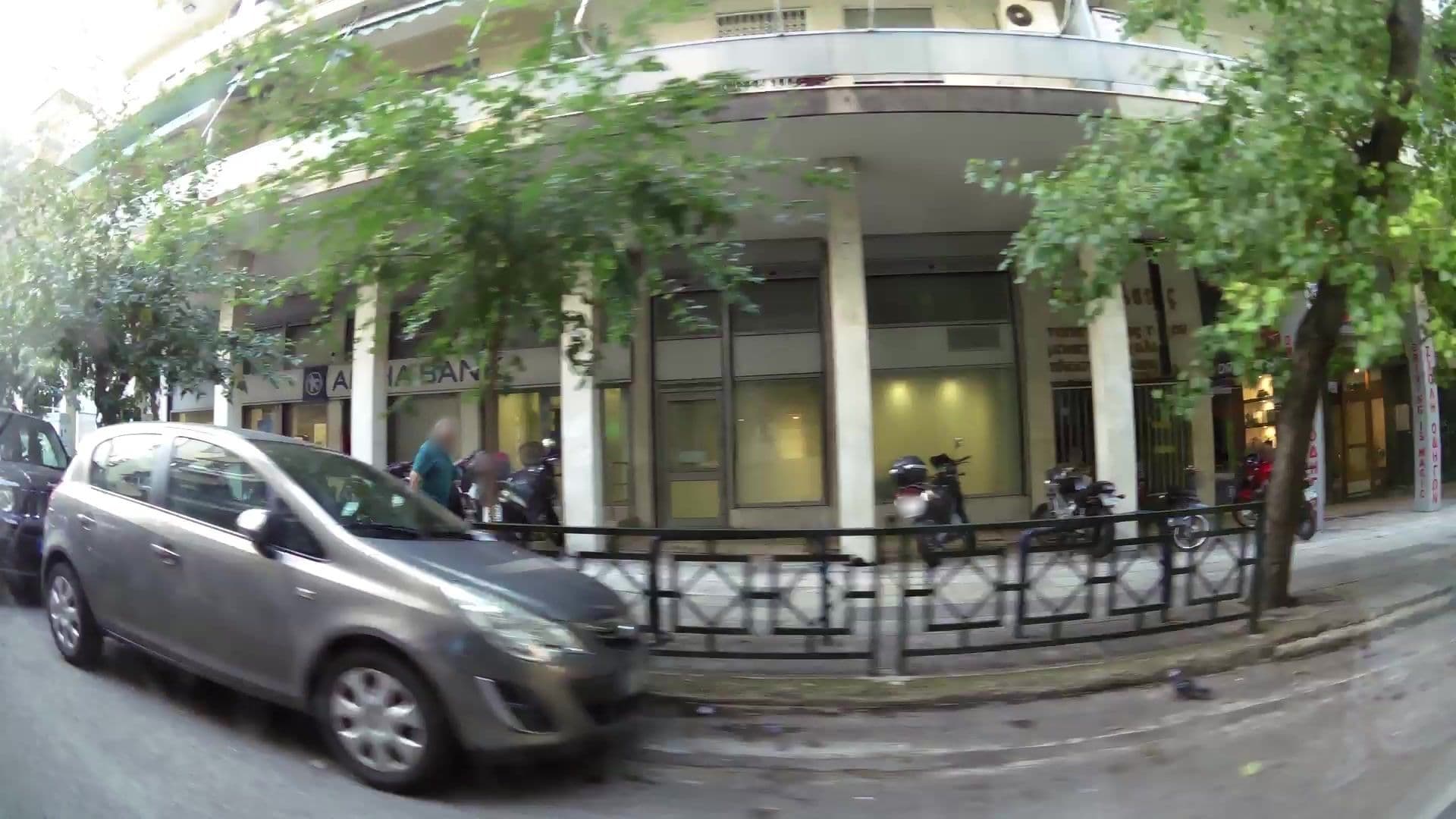 Street view near Elysium Boutique Apartments, Zográfos — © kaartcam (CC BY-SA · Mapillary)