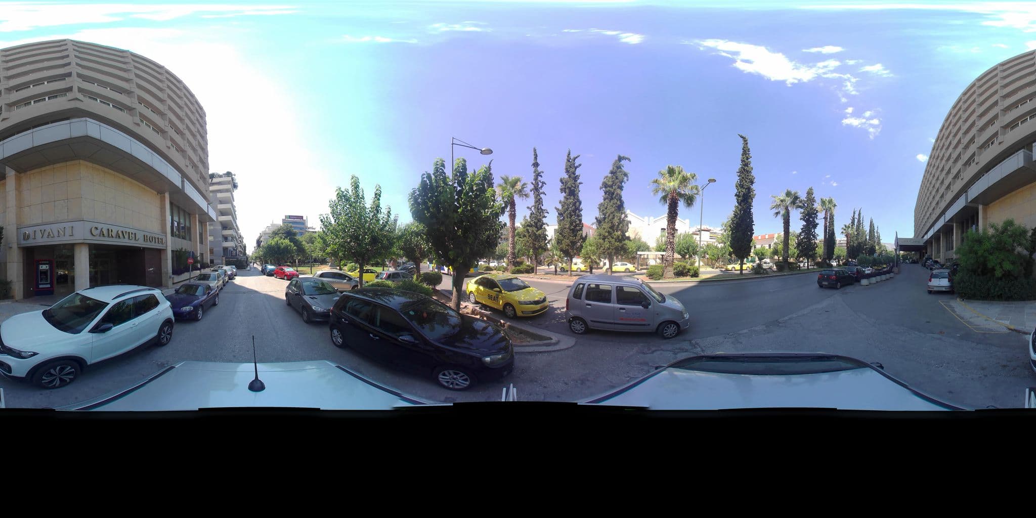Street view near Pool Bar at Divani Caravel, Výronas — © zaf3kala (CC BY-SA · Mapillary)