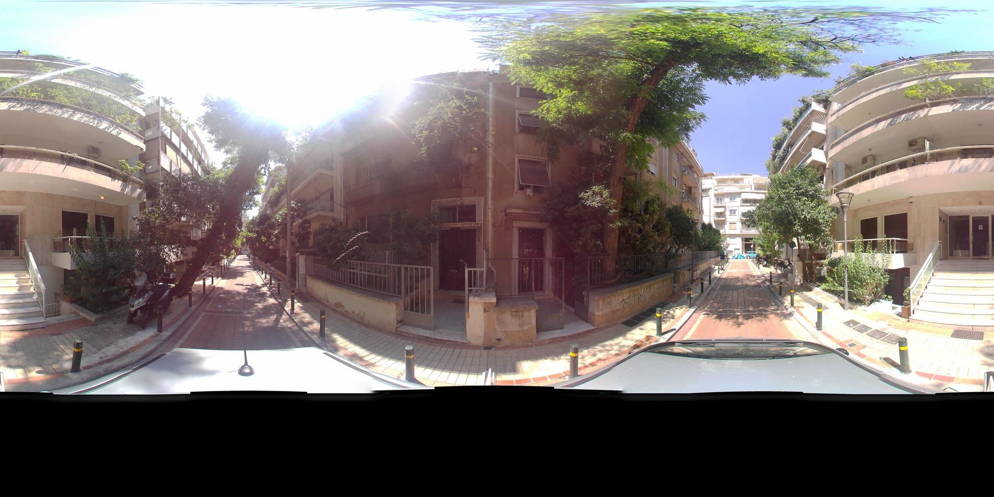 Street view near Συνομοσπονδια Επιχειρησεων Ενοικιαζομενων Δωματιων - Διαμερισματων Ελλαδοσ, Zográfos — © zaf3kala (CC BY-SA · Mapillary)