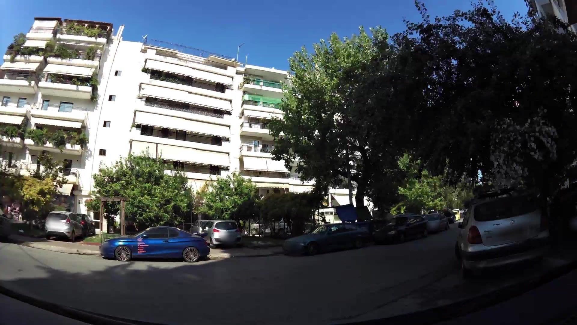 Street view near Family Inn Hotel, Zográfos — © kaartcam (CC BY-SA · Mapillary)