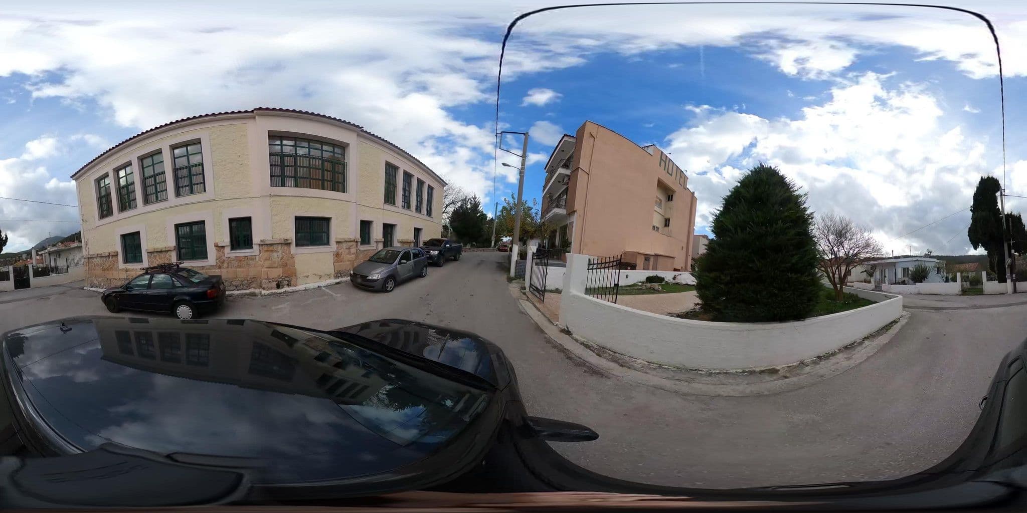 Street view near Hotel Ειδύλλιον, Vília — © efikour (CC BY-SA · Mapillary)