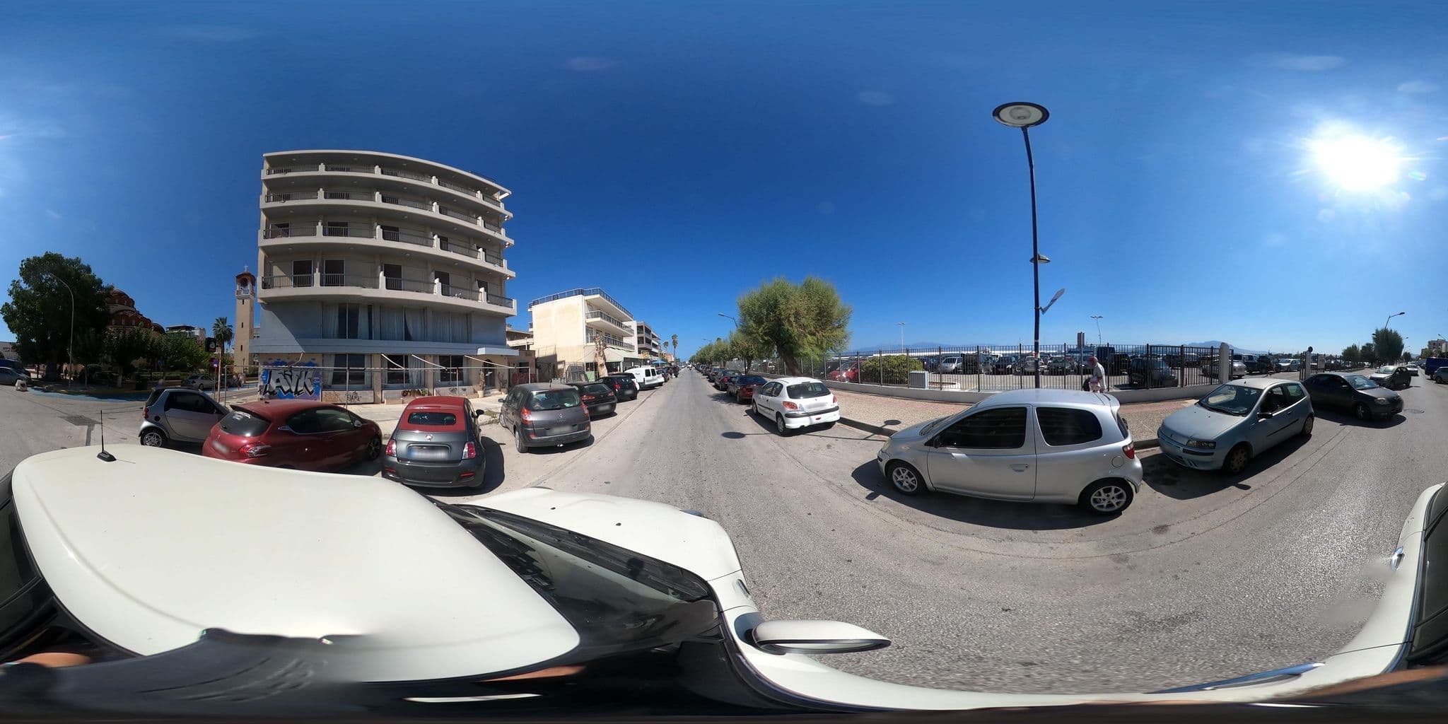 Street view near Triton Hotel, Kiáto — © efikour (CC BY-SA · Mapillary)