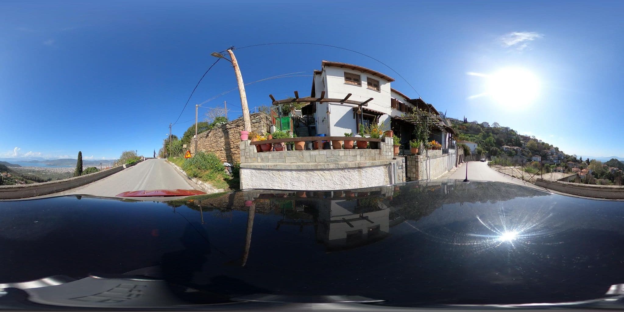 Street view near Αρχοντικό Ταφύλλη 1891 , Arxontiko Tafilli 1891, Anakasiá — © RoikosSA (CC BY-SA · Mapillary)