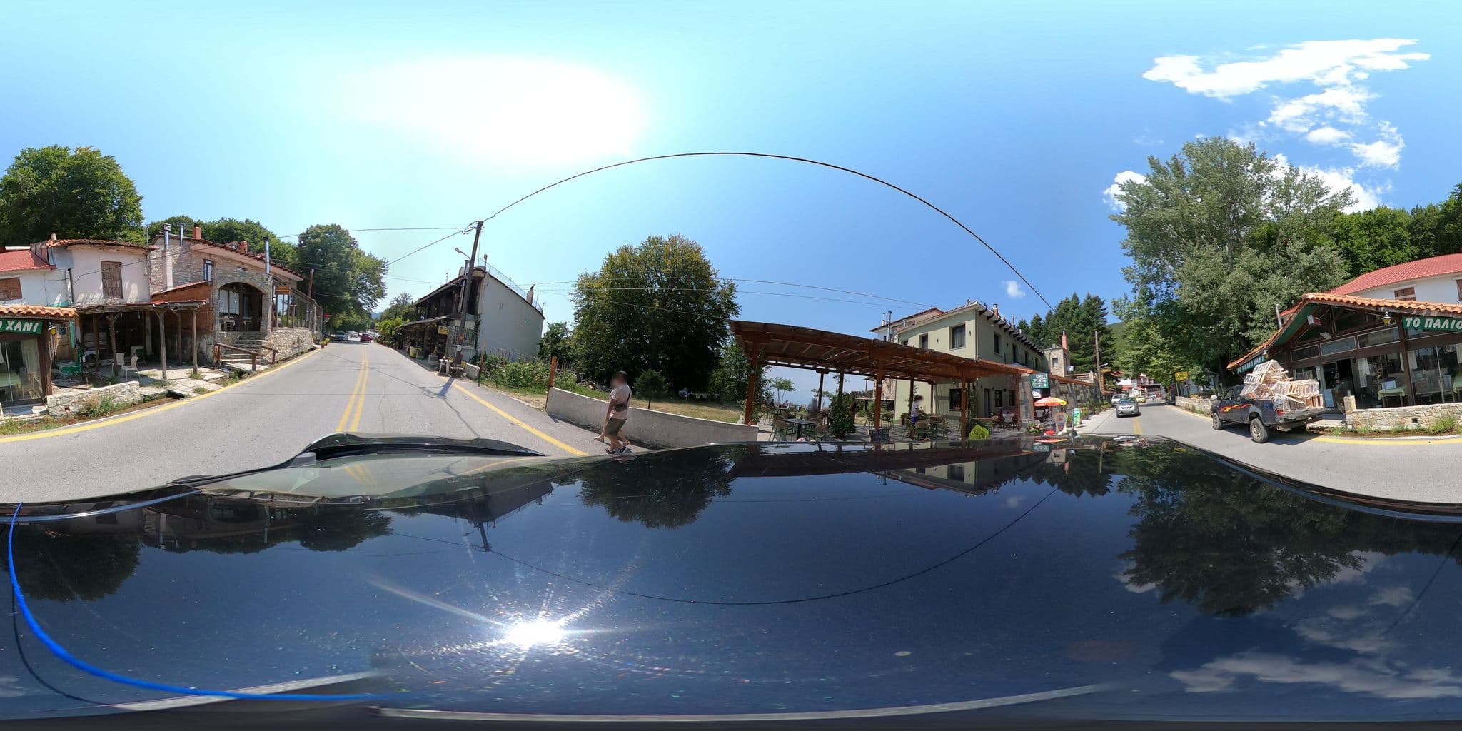 Street view near Το Χάνι του Κοκκίνη, Portariá — © geraki (CC BY-SA · Mapillary)