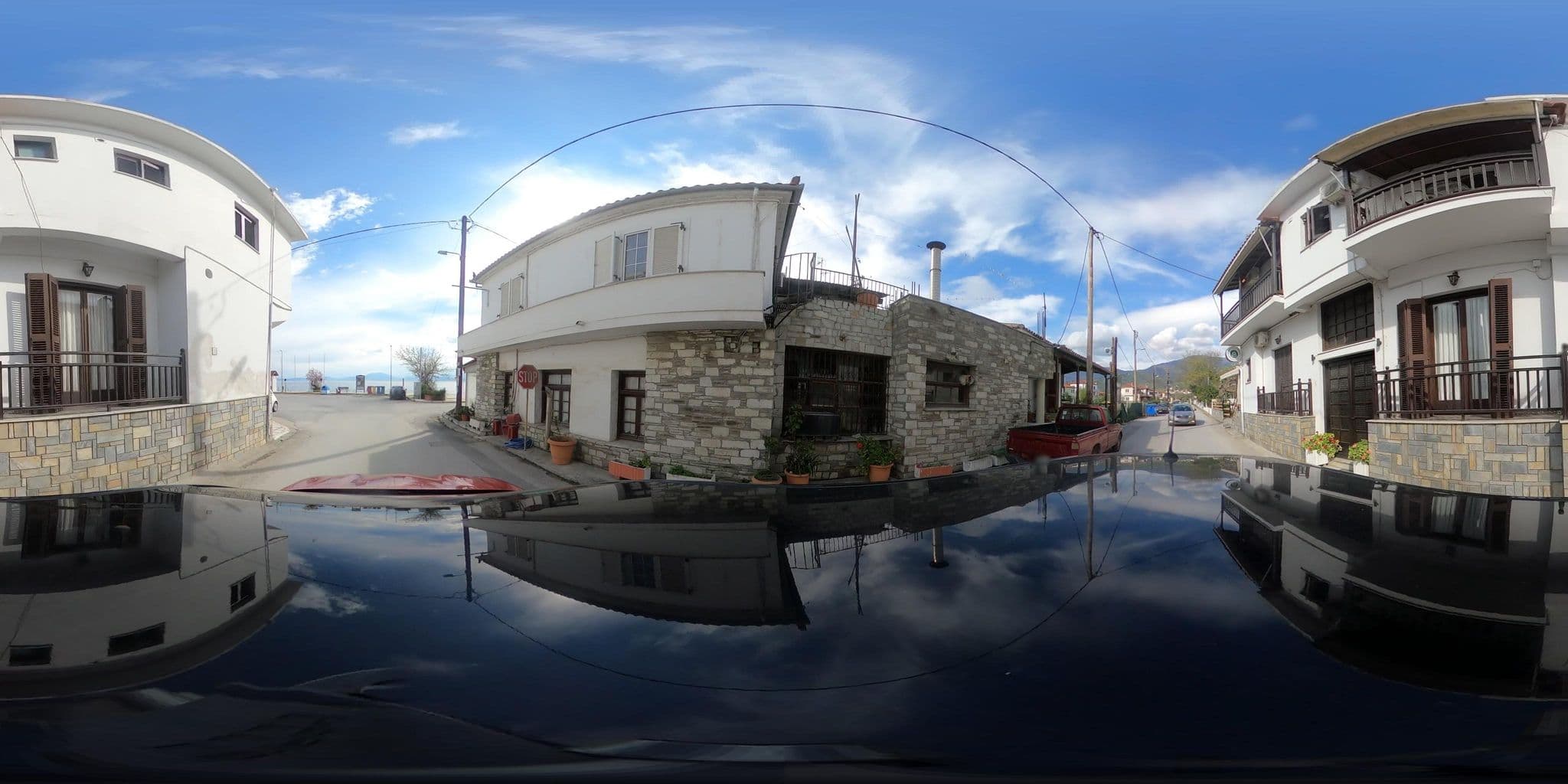 Street view near Spyrou Studios, Áno Lekhónia — © RoikosSA (CC BY-SA · Mapillary)