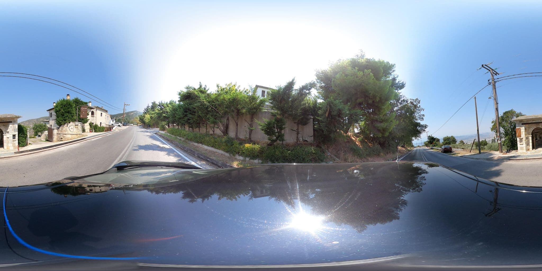 Street view near Valeni Boutique Hotel, Portariá — © geraki (CC BY-SA · Mapillary)