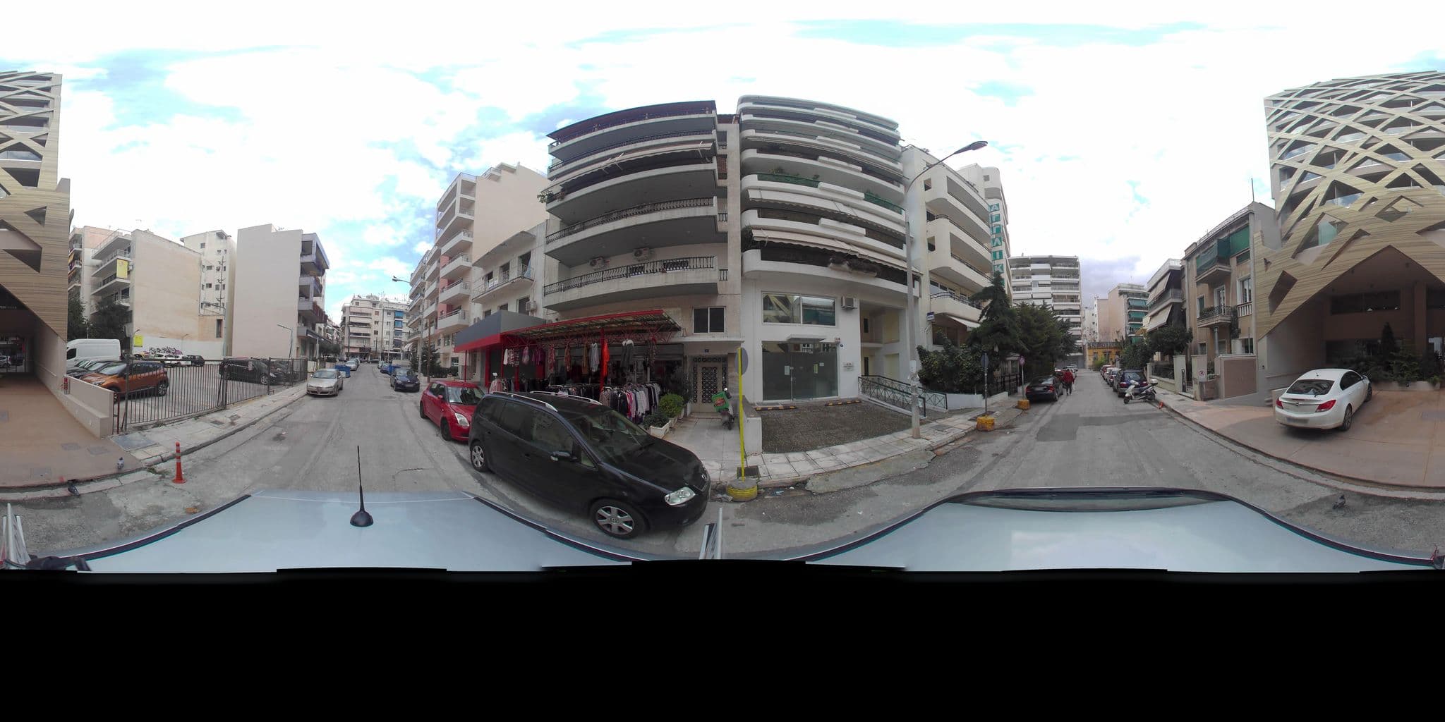Street view near Green Suites Boutique Hotel, Néa Chalkidóna — © zaf3kala (CC BY-SA · Mapillary)