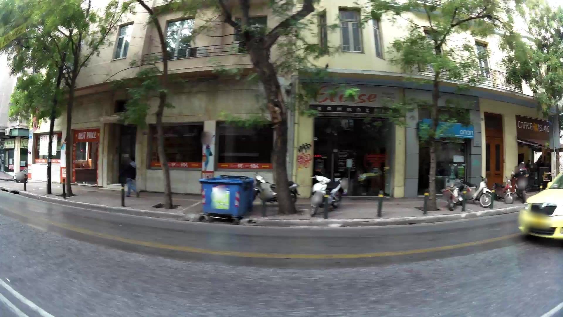 Street view near Hotel Athens City, Kipséli — © kaartcam (CC BY-SA · Mapillary)