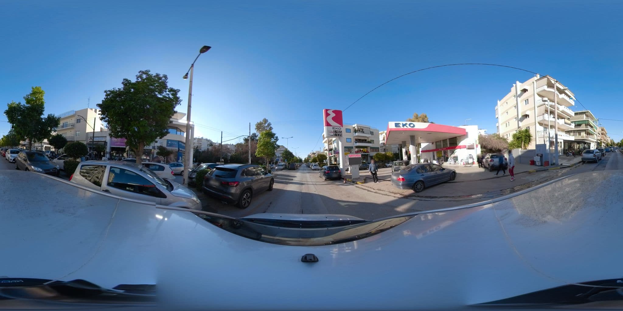 Street view near Olympic Fashion Hotels, Khalándrion — © dkarkasina (CC BY-SA · Mapillary)