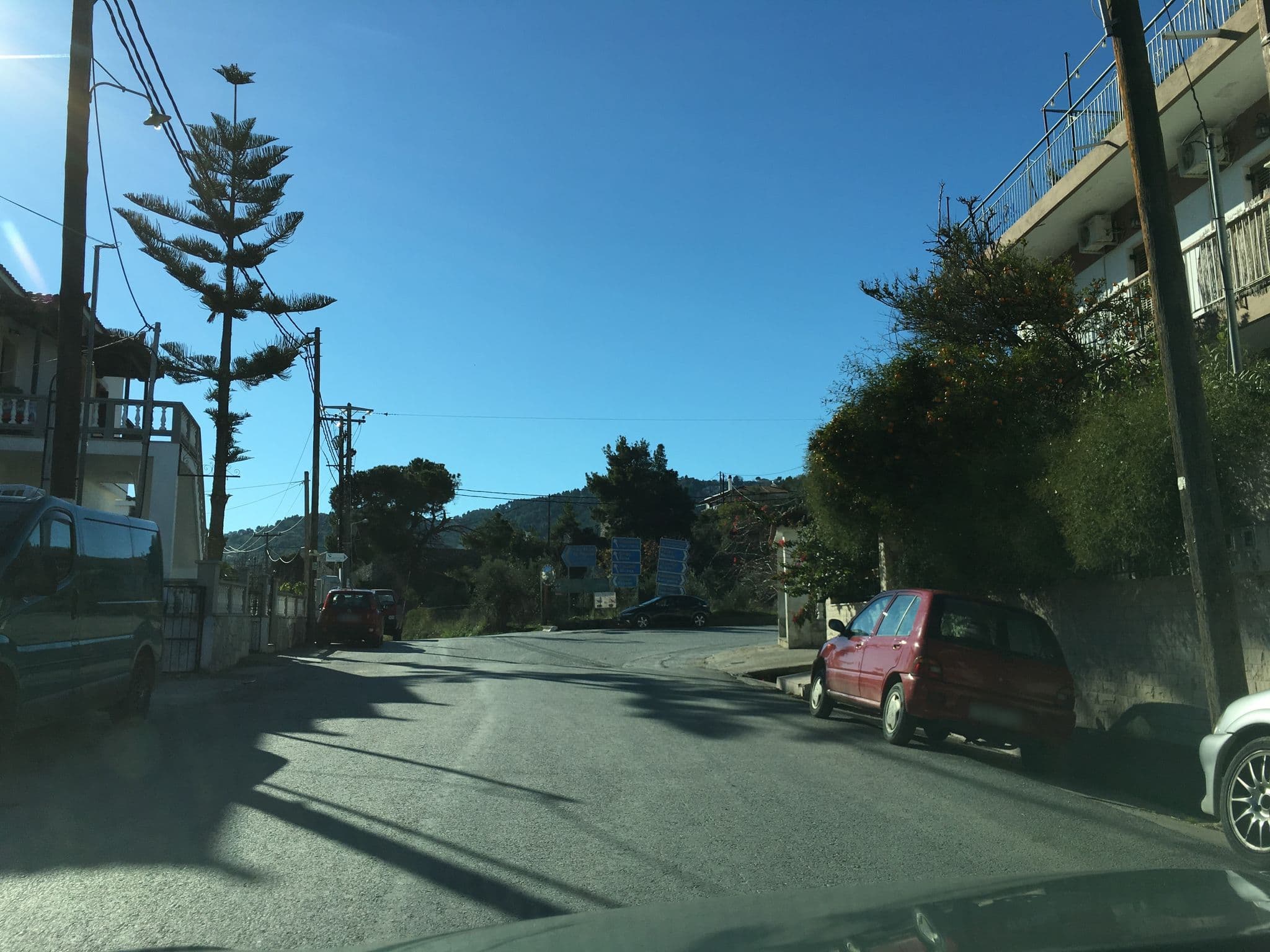 Street view near Stella's apartments, Skópelos — © wazer (CC BY-SA · Mapillary)