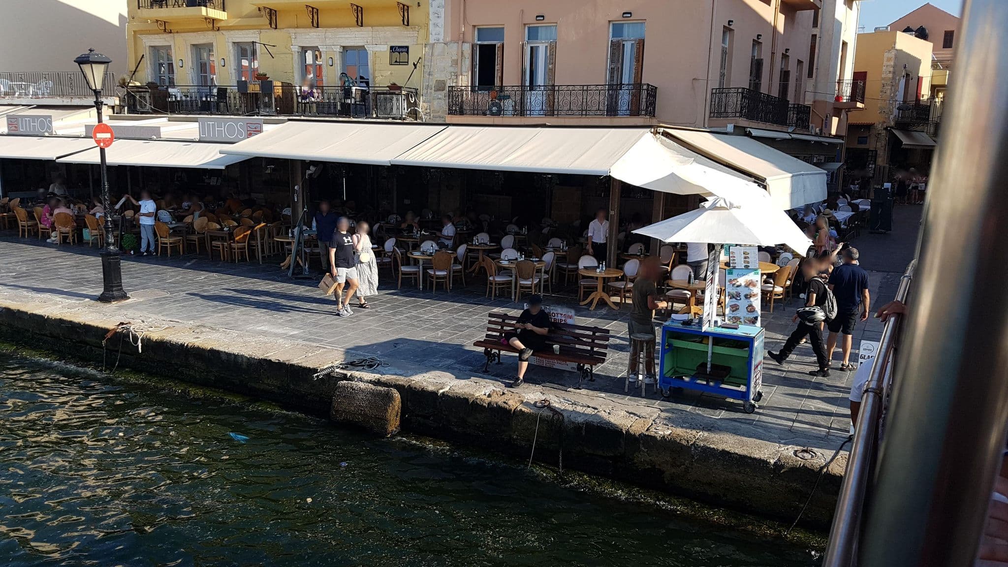 Street view near Porto Antico, Chaniá — © dsmm (CC BY-SA · Mapillary)