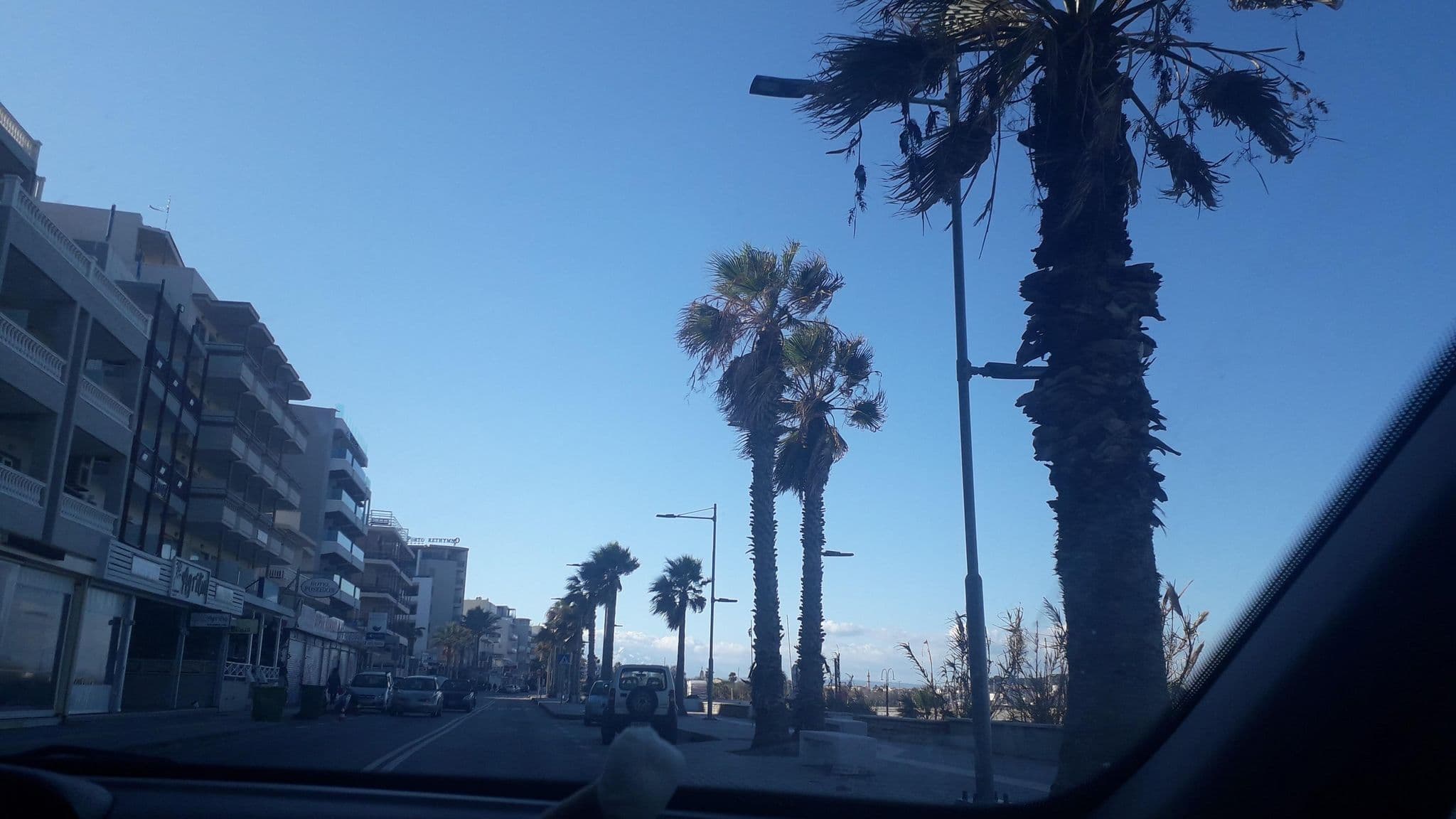 Street view near Theo Beach Hotel Apartments - Καραγιαννησ Θ, Rethymno — © jte (CC BY-SA · Mapillary)