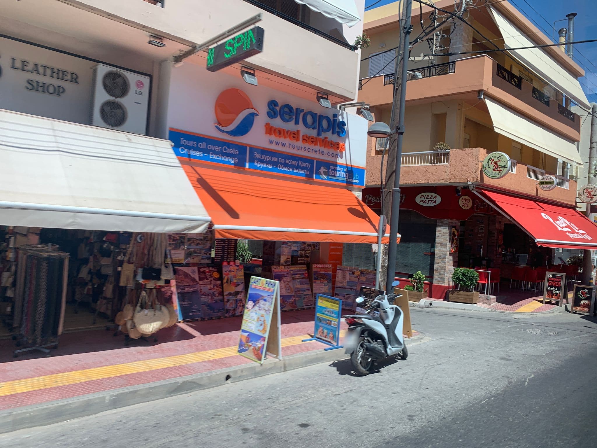 Street view near Venus Melena Hotel Hersonissos, Limín Khersonísou — © chicc0 (CC BY-SA · Mapillary)