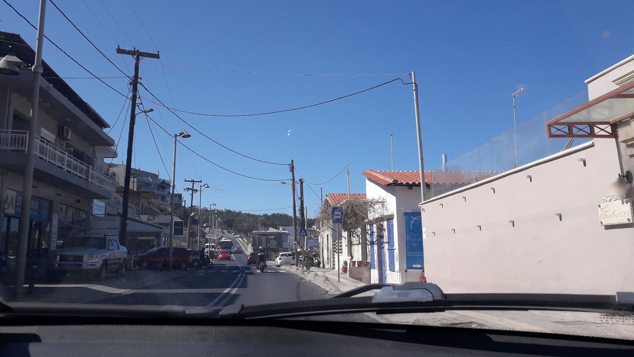 Street view near Thalassa Boutique Hotel, Violí Charáki — © jte (CC BY-SA · Mapillary)