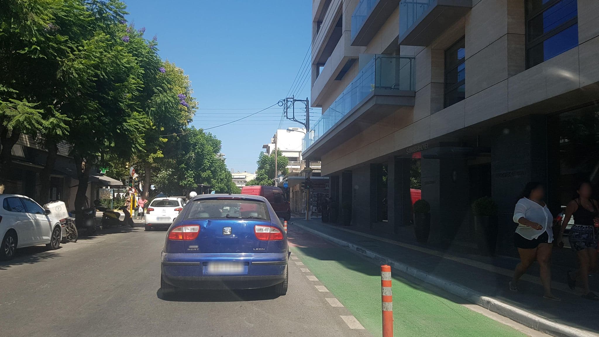 Street view near Neos Omalos Hotel Chania, Chaniá — © dsmm (CC BY-SA · Mapillary)