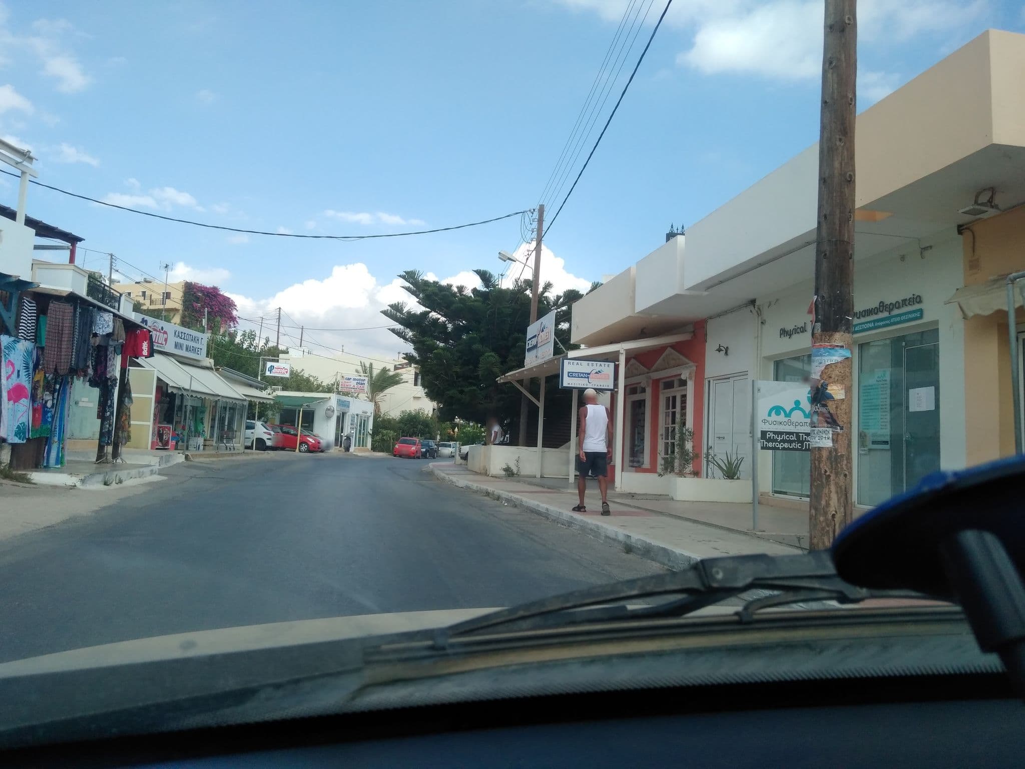 Street view near Olympia Apartments, Makry-Gialos — © marooned (CC BY-SA · Mapillary)