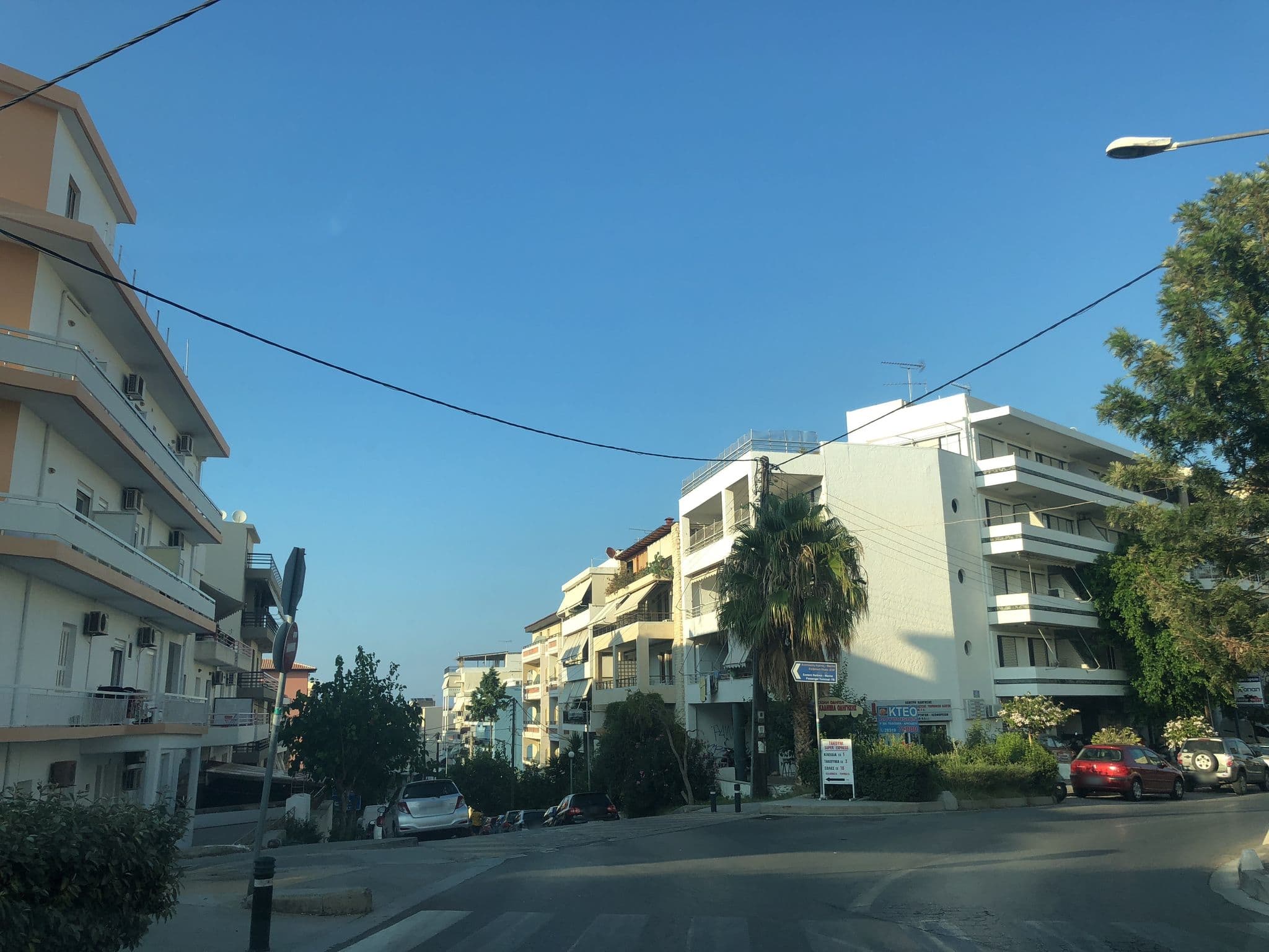 Street view near Grecotel Plaza Spa Apartments, Rethymno — © rikkekofoed (CC BY-SA · Mapillary)