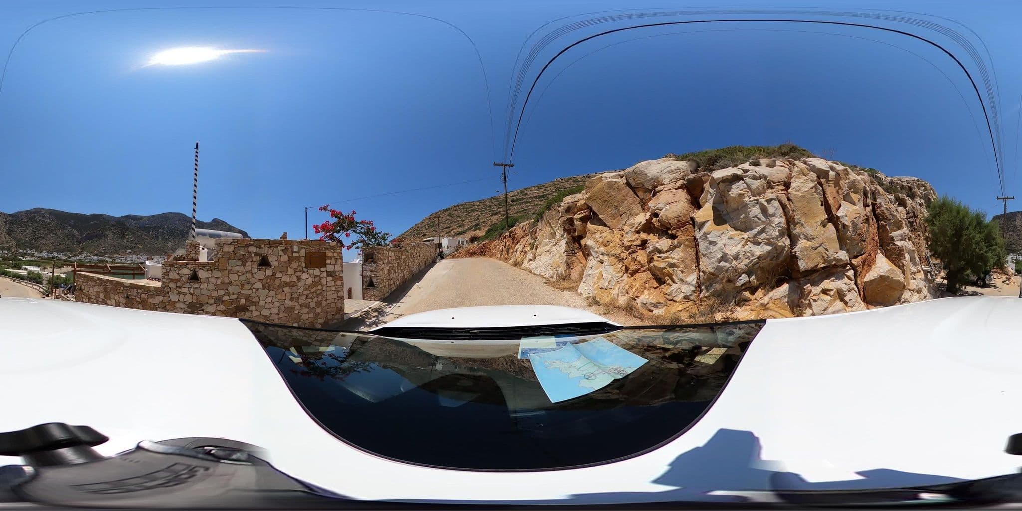 Street view near Ενοικιαζόμενα δωμάτια Γεωργία Ζερβού, Adámas — © katagrafes (CC BY-SA · Mapillary)