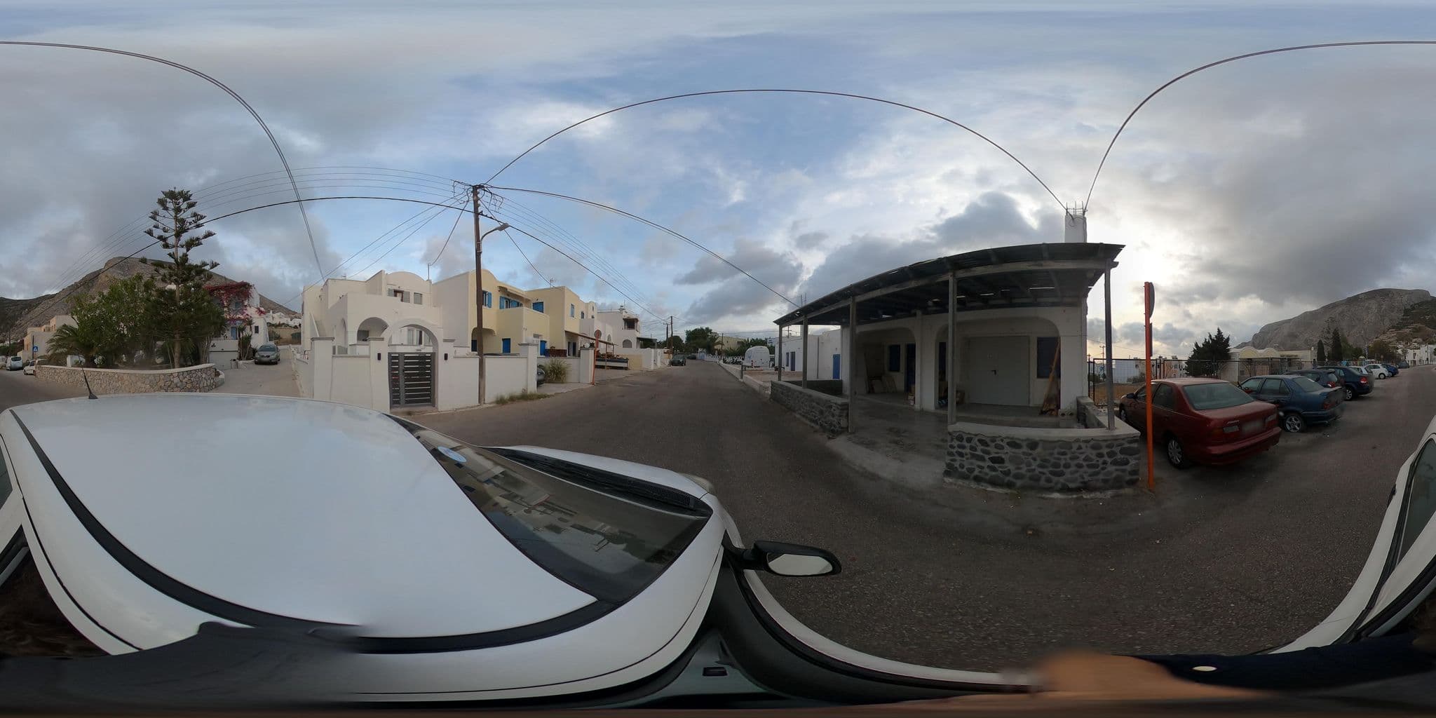 Street view near Villa Ostria, Emporeío — © efikour (CC BY-SA · Mapillary)