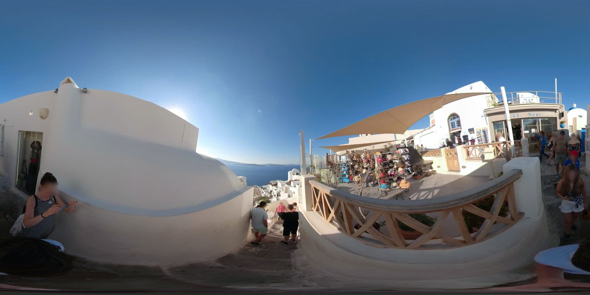 Street view near Rhenia's Suites, Oía — © cookry (CC BY-SA · Mapillary)