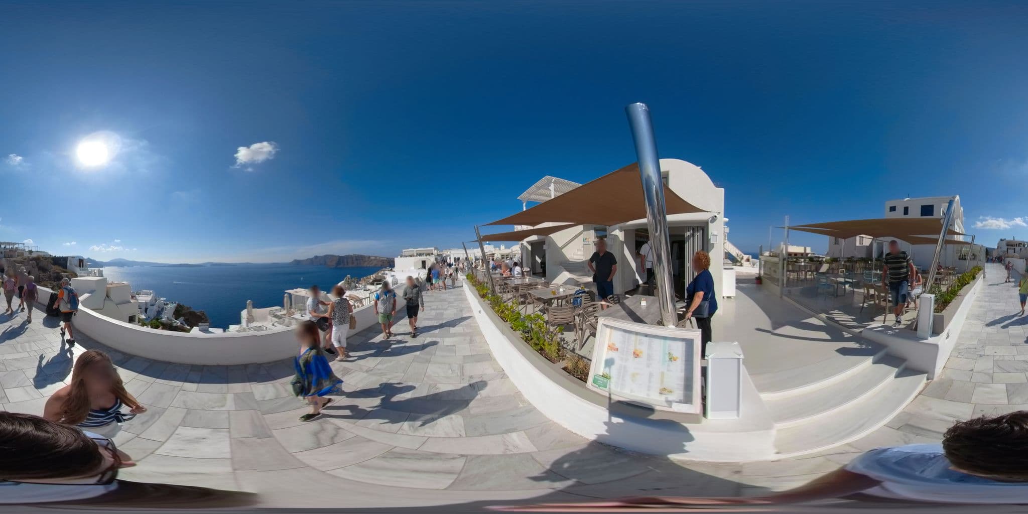 Street view near Kaleidoscope Cave Houses Oia, Oía — © cookry (CC BY-SA · Mapillary)
