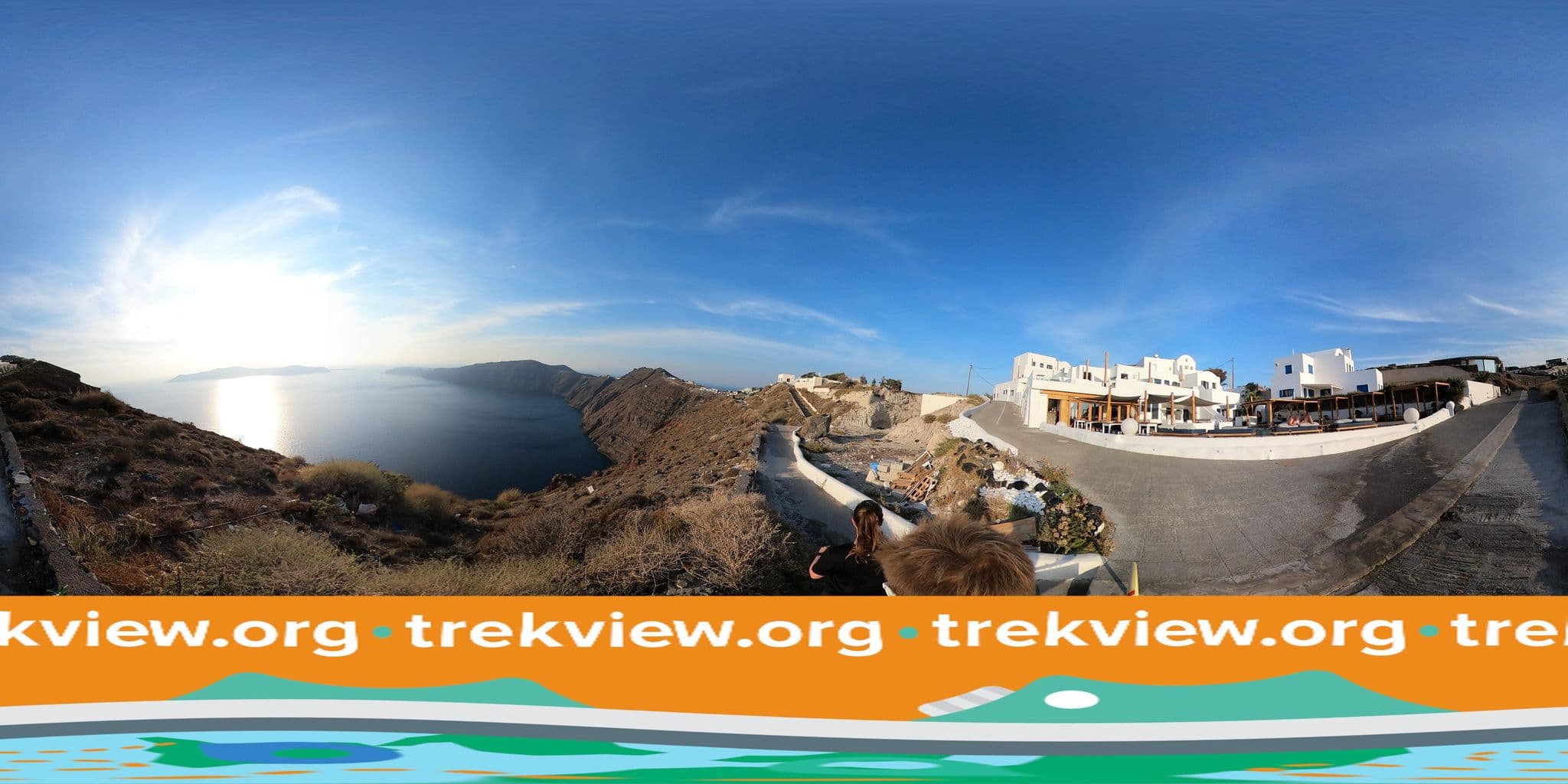 Street view near Santorini's Balcony Hotel, Firá — © trekviewed (CC BY-SA · Mapillary)