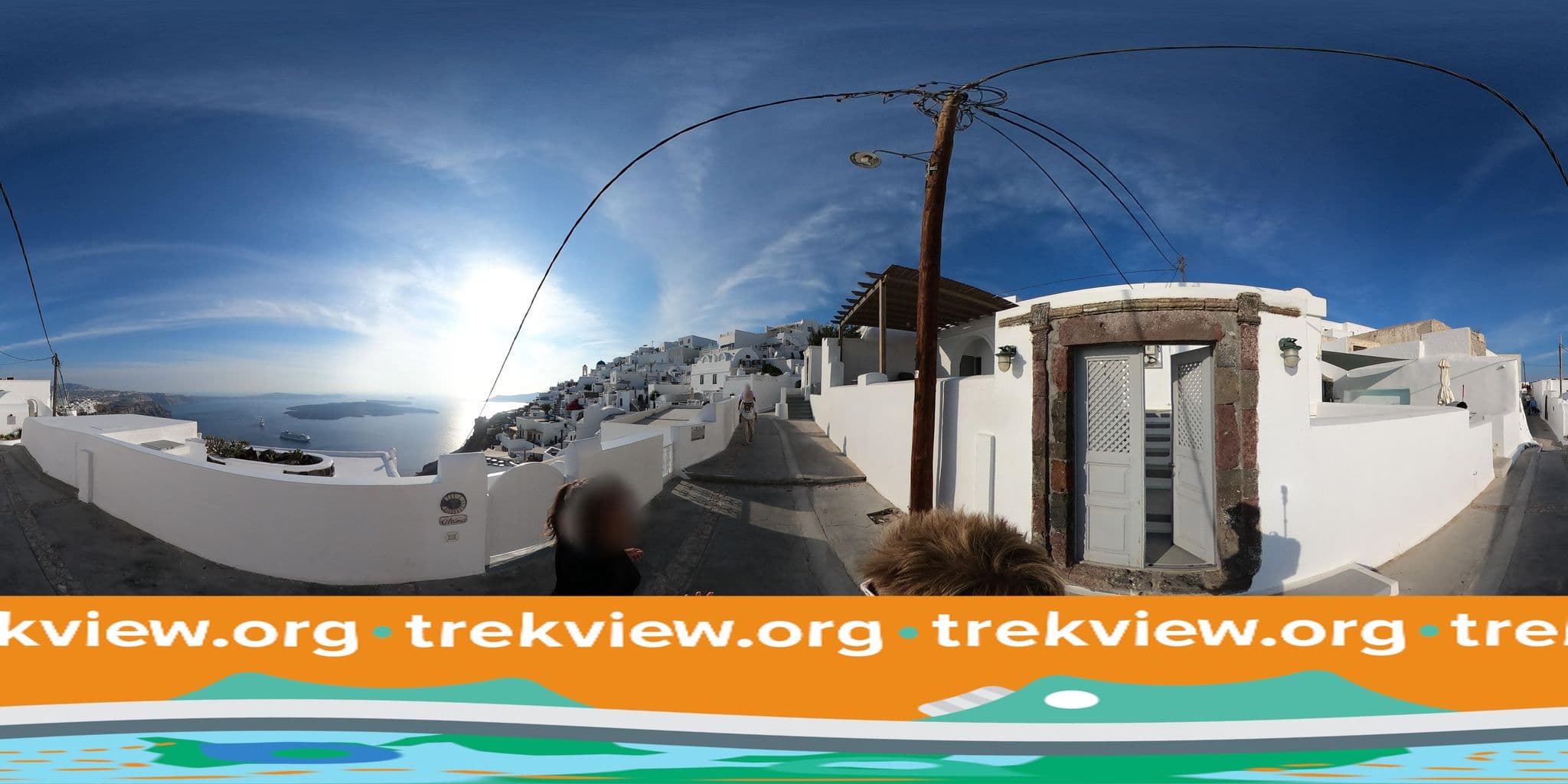 Street view near Uranos Houses Hotel Santorini, Firá — © trekviewed (CC BY-SA · Mapillary)
