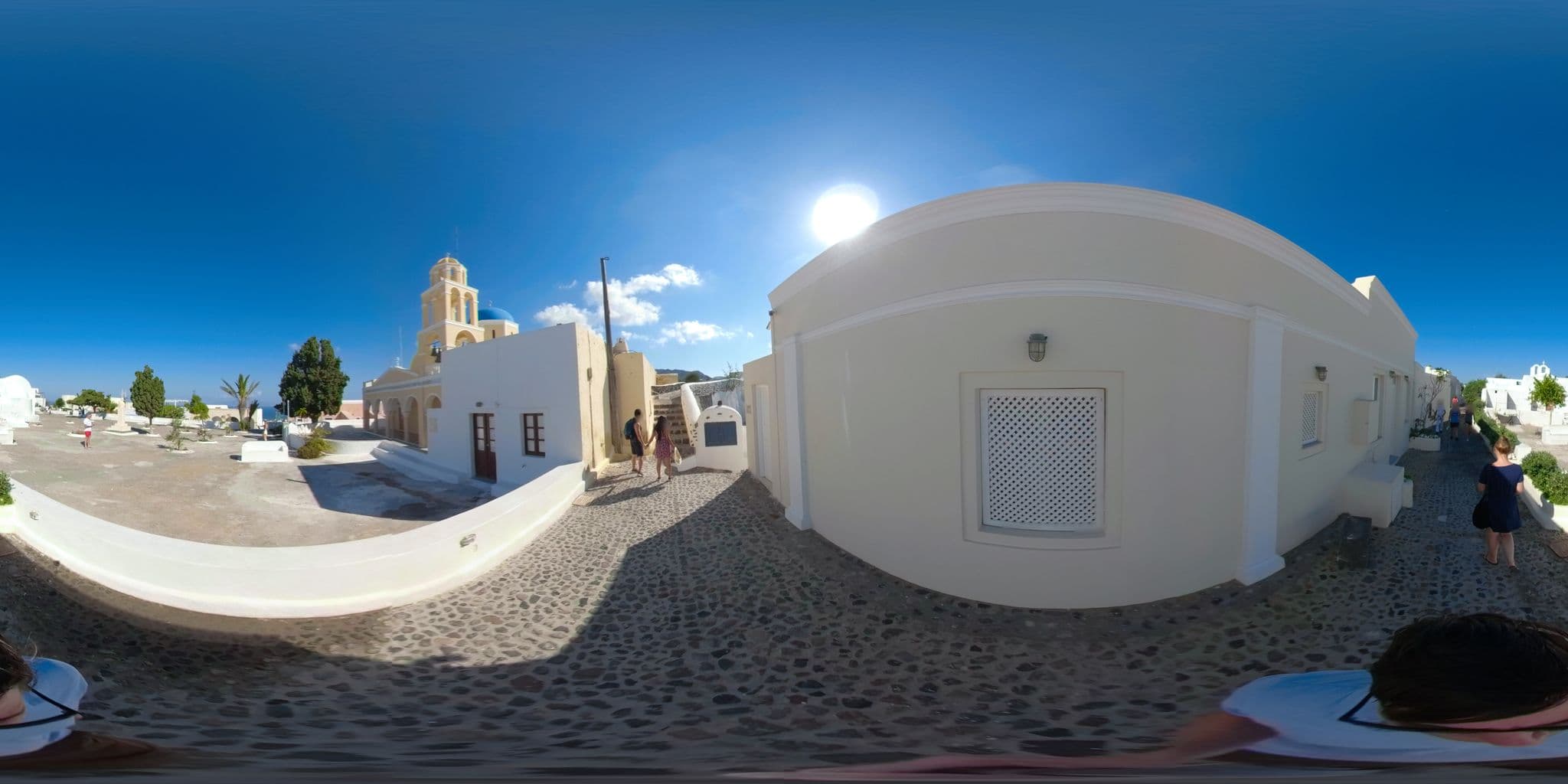 Street view near Delfini Villas, Oía — © cookry (CC BY-SA · Mapillary)