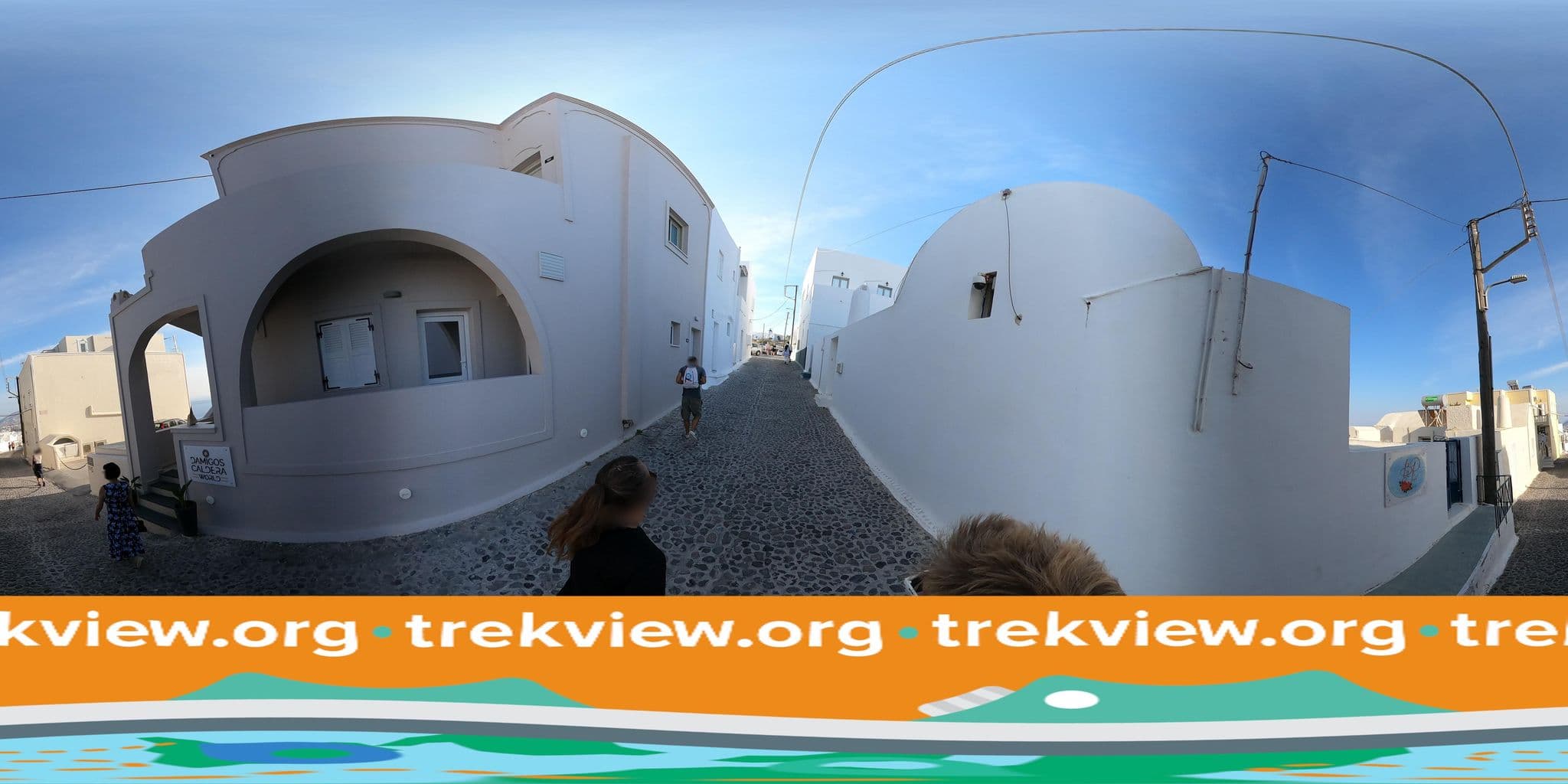Street view near Villa Maria Damigou, Firá — © trekviewed (CC BY-SA · Mapillary)