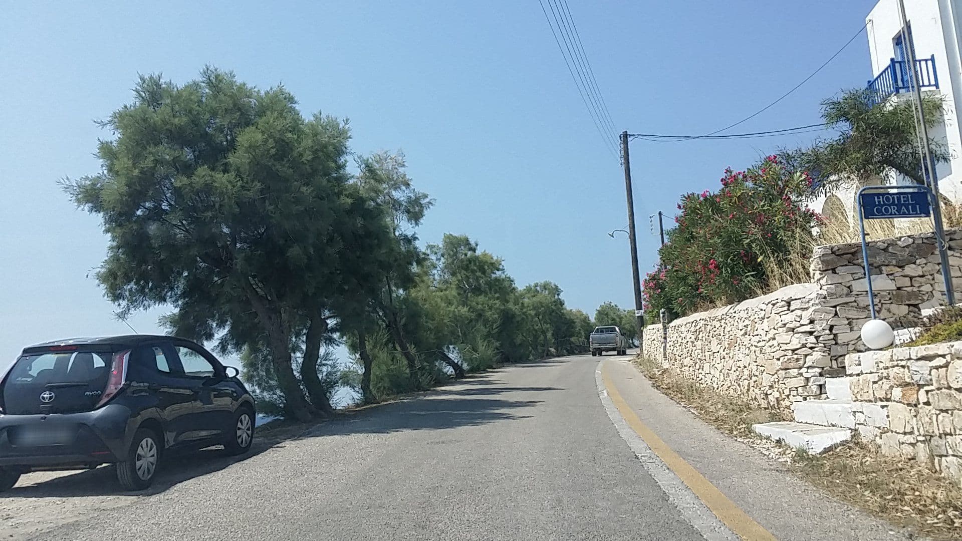 Street view near Corali Hotel, Páros — © pppetros (CC BY-SA · Mapillary)