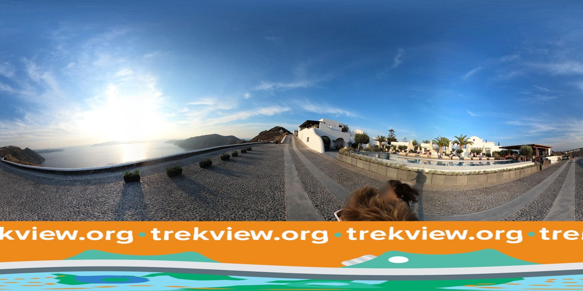 Street view near OMMA hotel Santorini, Firá — © trekviewed (CC BY-SA · Mapillary)